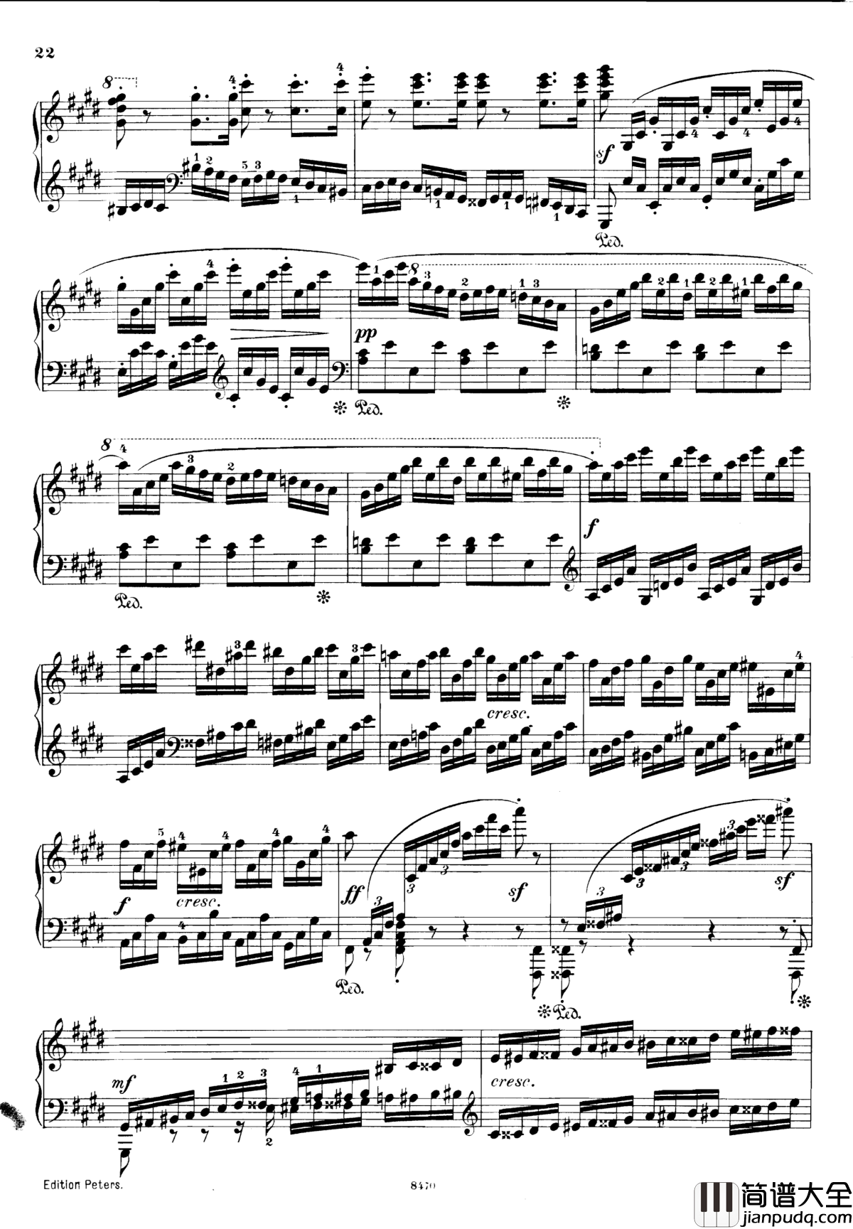 升c小调第三钢琴协奏曲Op.55钢琴谱_克里斯蒂安_里斯