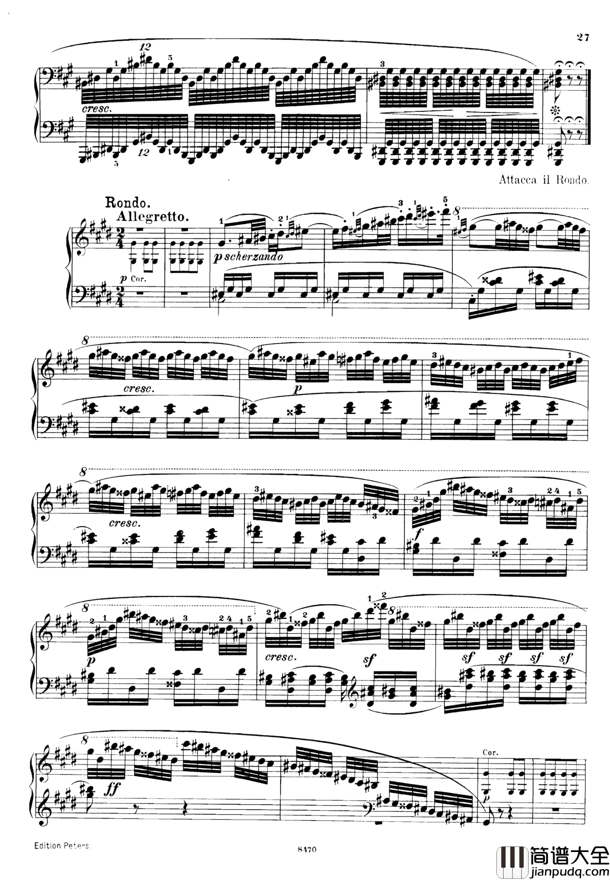 升c小调第三钢琴协奏曲Op.55钢琴谱_克里斯蒂安_里斯