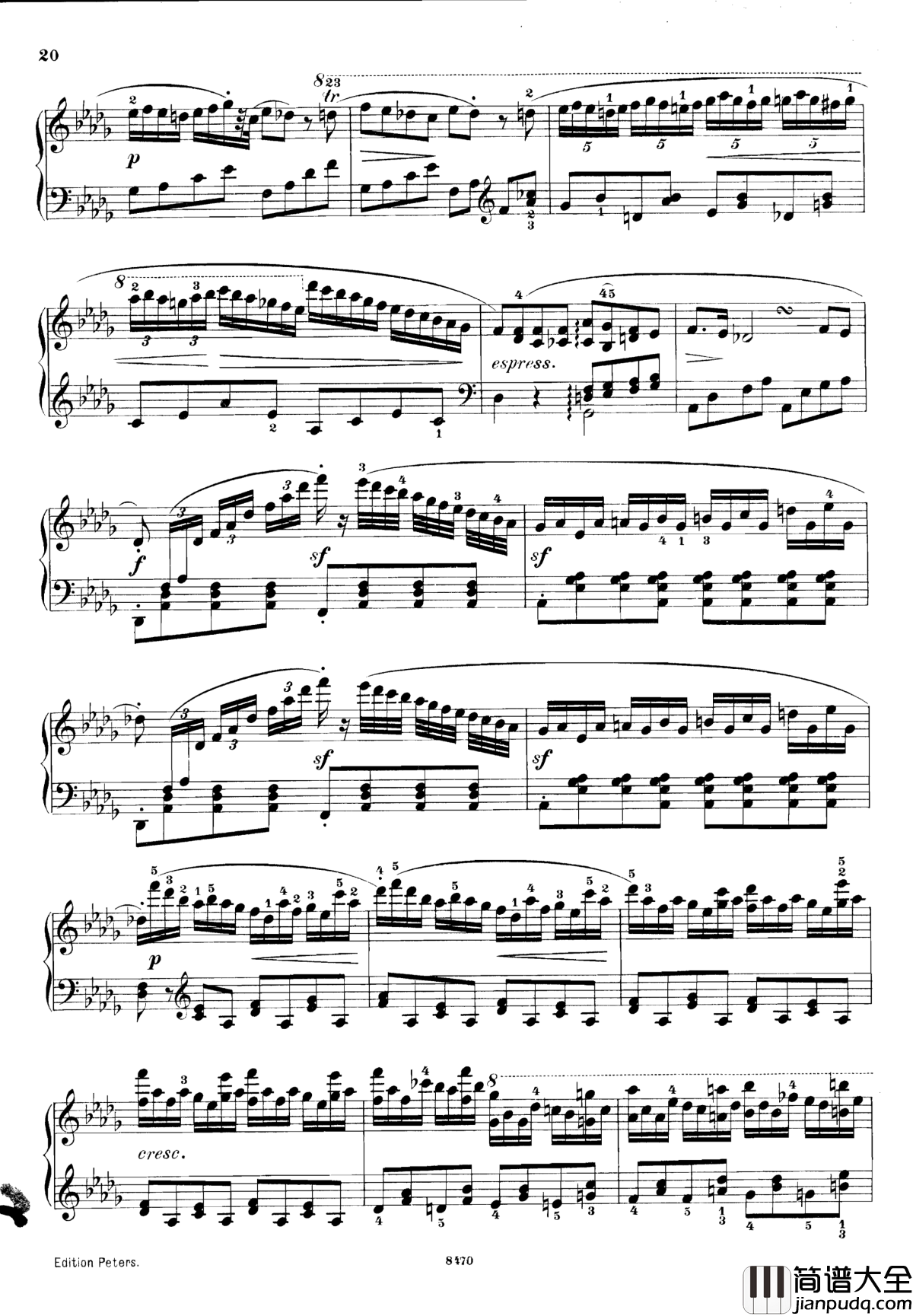 升c小调第三钢琴协奏曲Op.55钢琴谱_克里斯蒂安_里斯