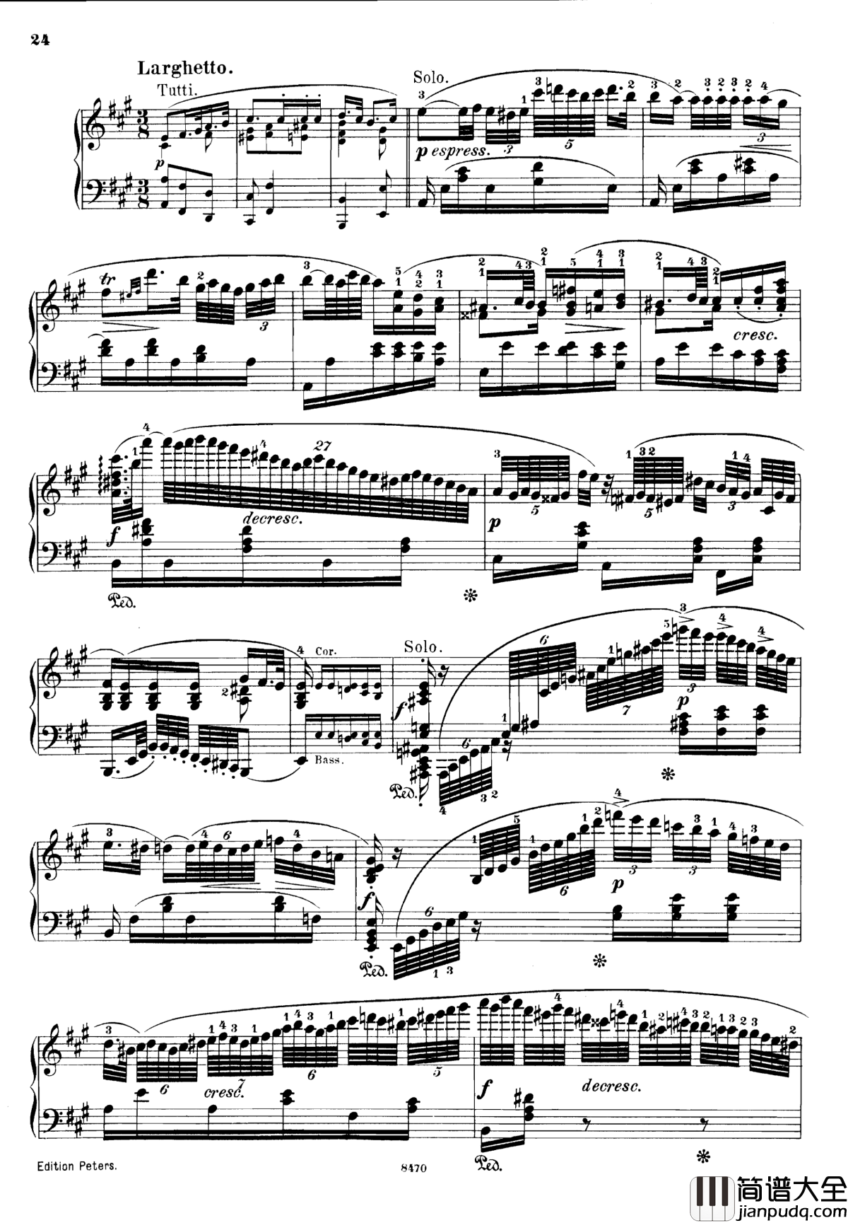 升c小调第三钢琴协奏曲Op.55钢琴谱_克里斯蒂安_里斯