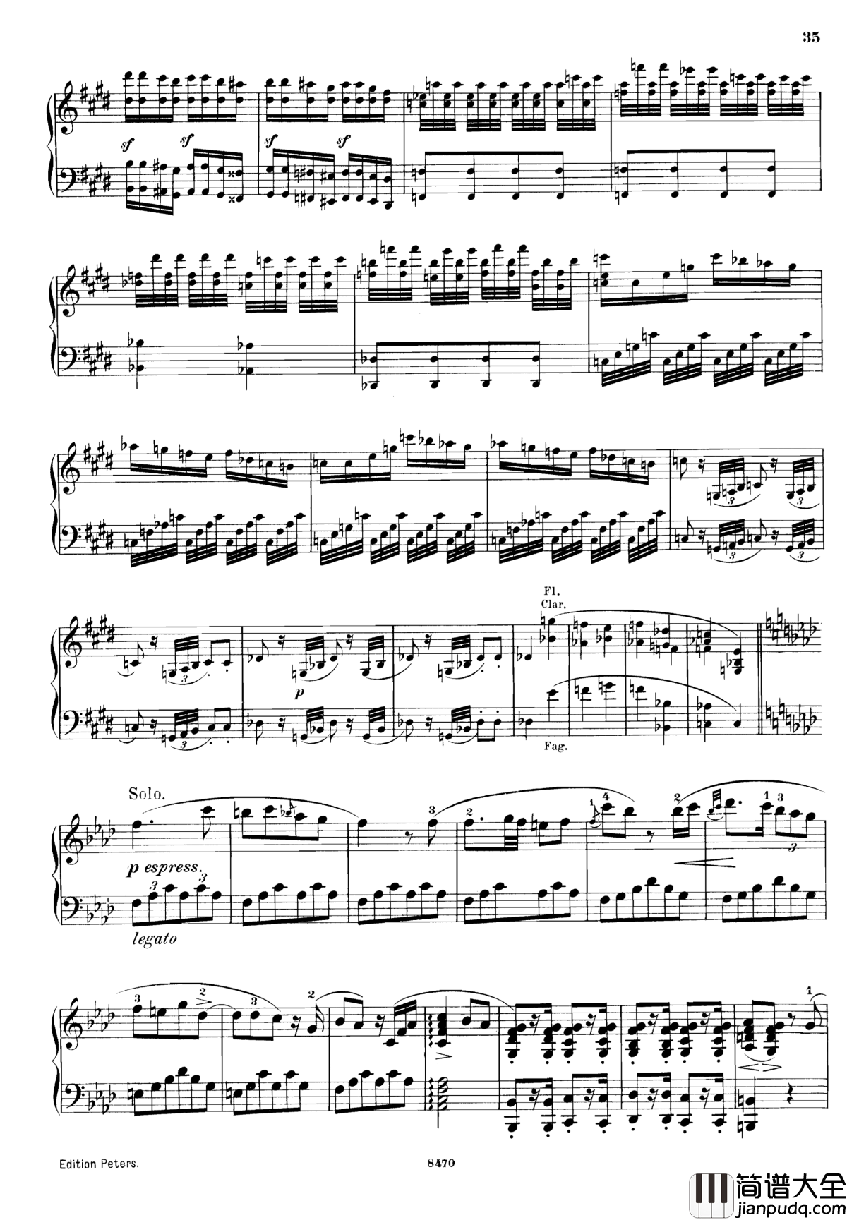 升c小调第三钢琴协奏曲Op.55钢琴谱_克里斯蒂安_里斯