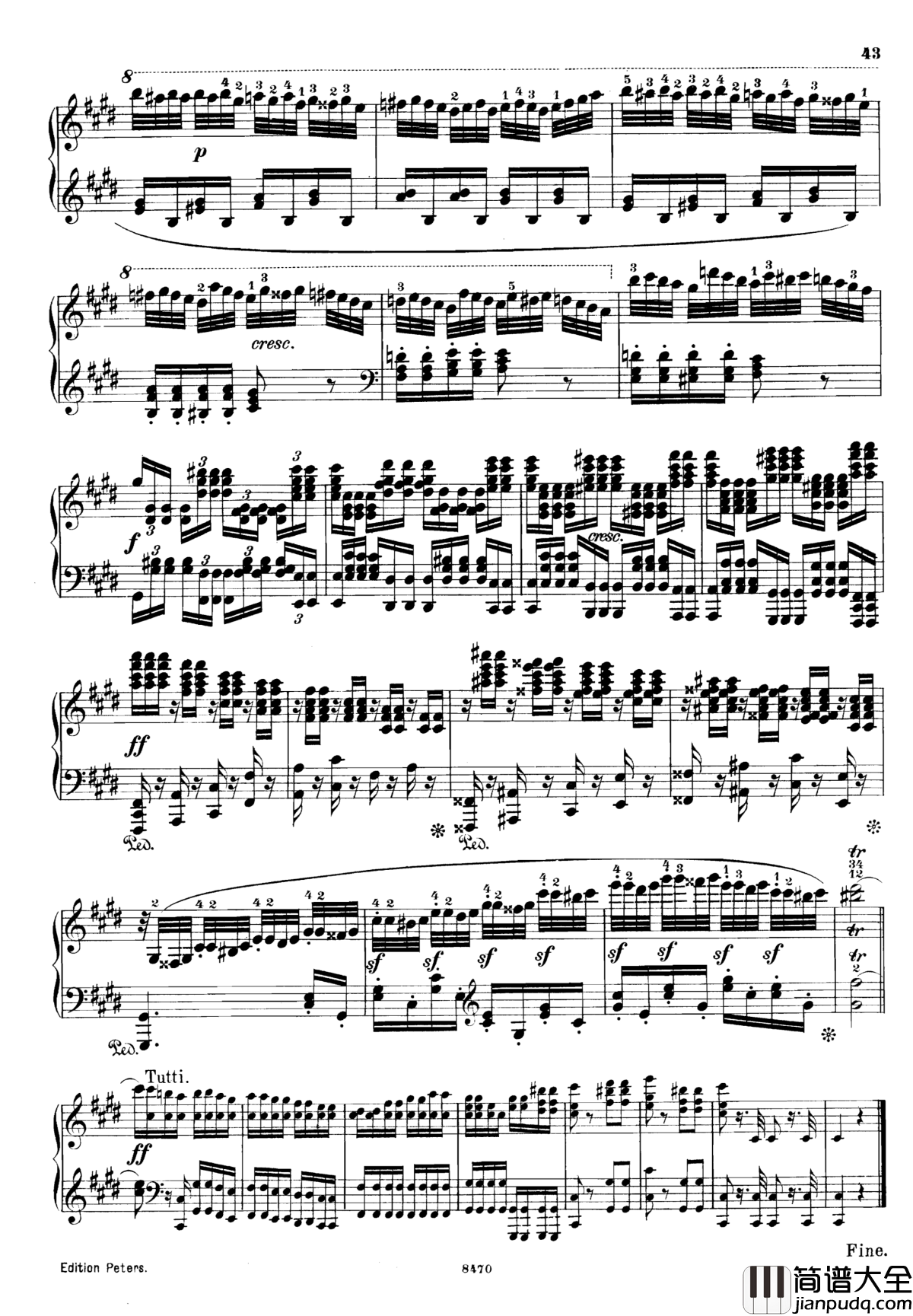 升c小调第三钢琴协奏曲Op.55钢琴谱_克里斯蒂安_里斯