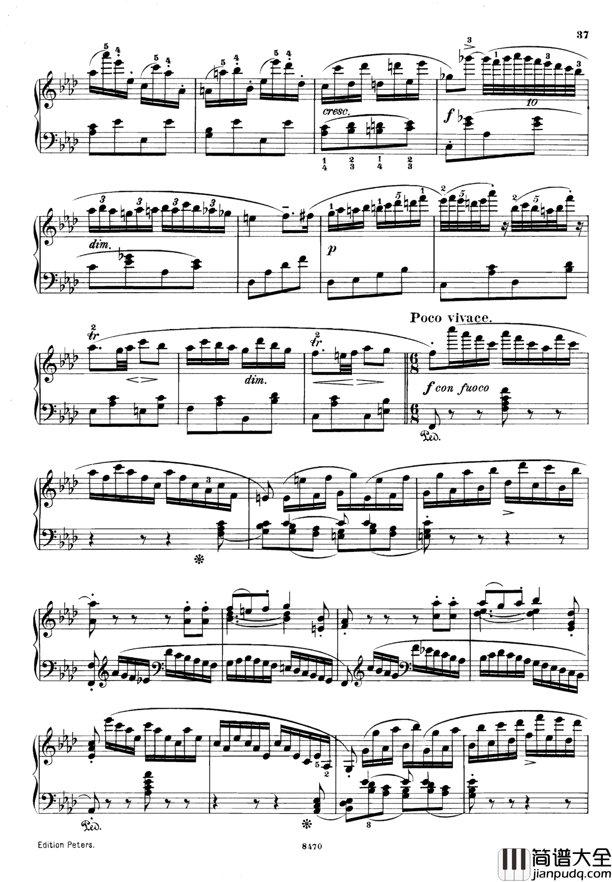 升c小调第三钢琴协奏曲Op.55钢琴谱_克里斯蒂安_里斯