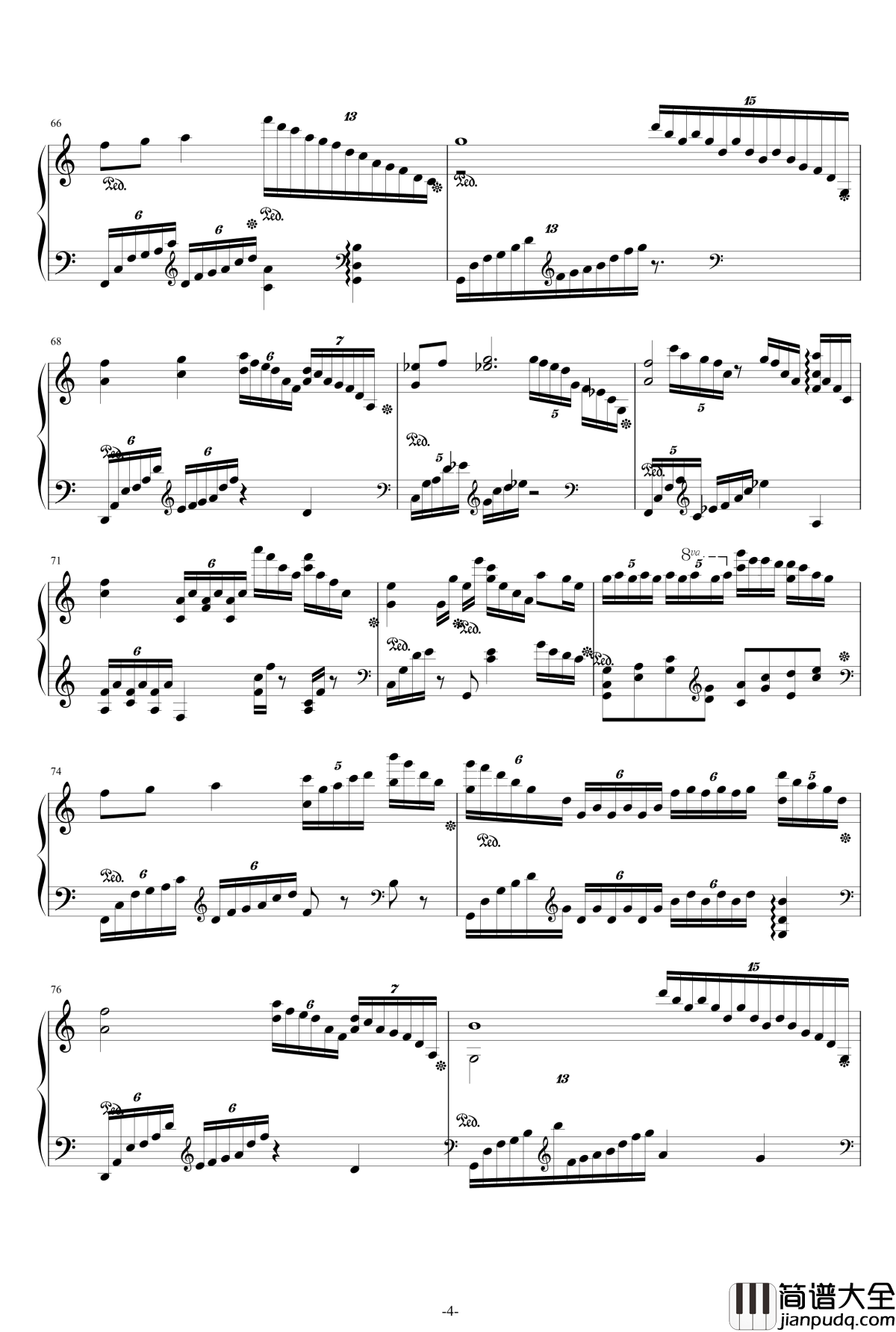 广播体操幻想曲钢琴谱_红木鸡