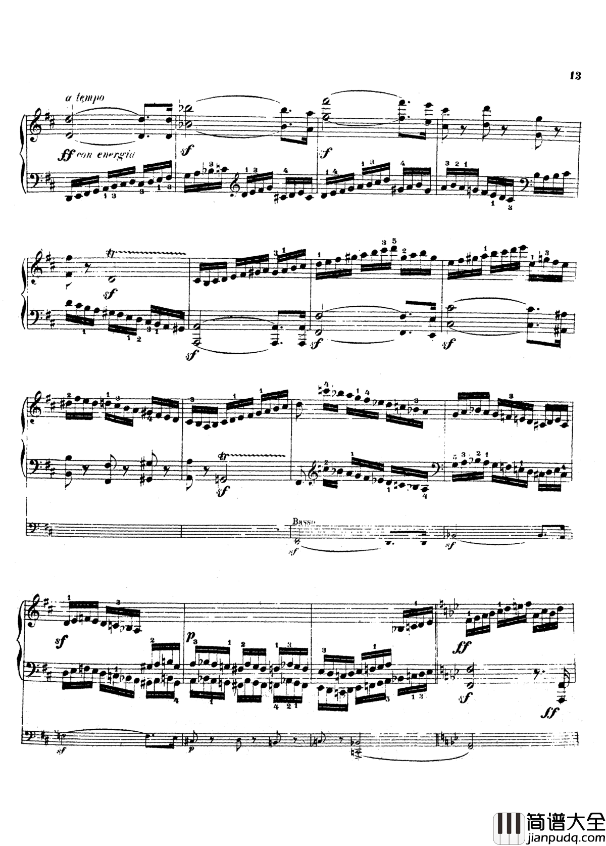 g小调第三钢琴协奏曲Op.58钢琴谱_莫谢莱斯