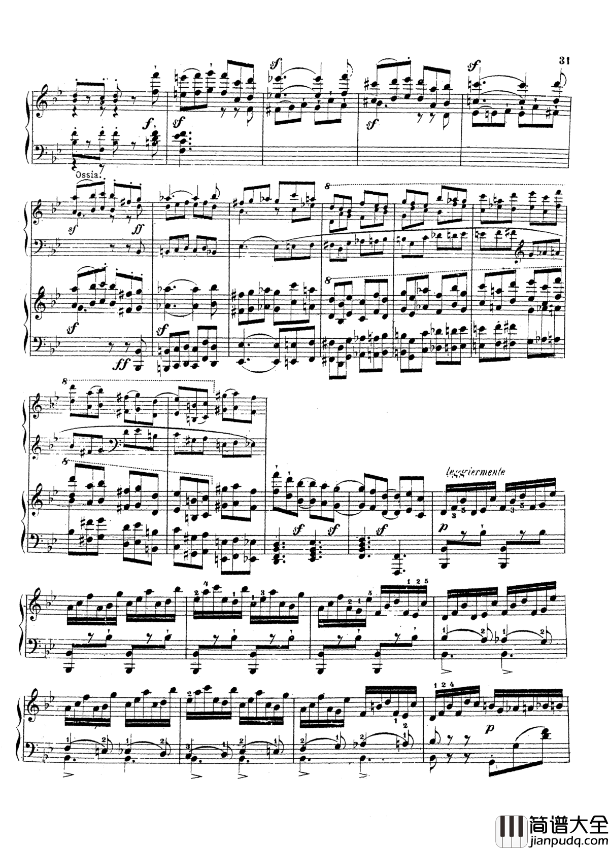 g小调第三钢琴协奏曲Op.58钢琴谱_莫谢莱斯