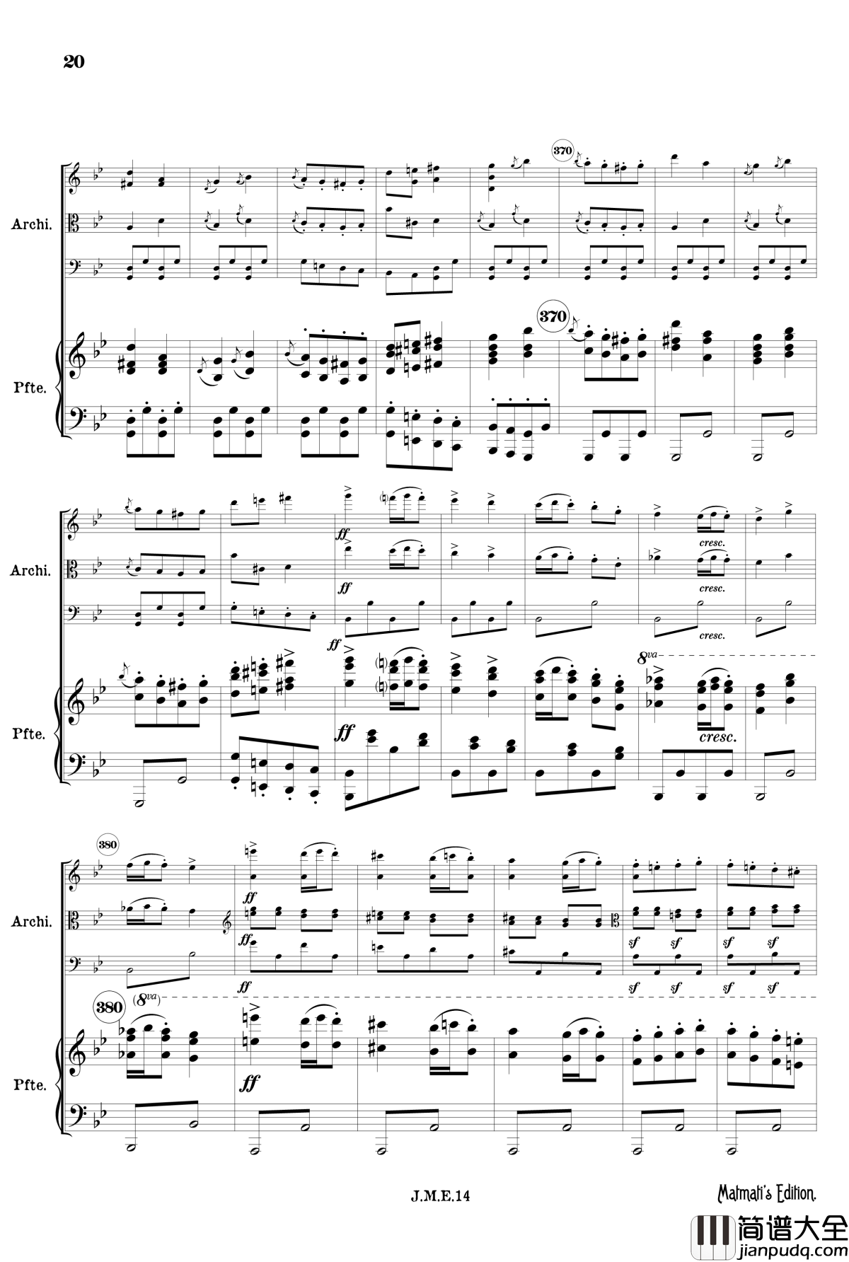 g小调第一钢琴四重奏_Op.25__第四乐章_吉普赛回旋曲钢琴谱_勃拉姆斯