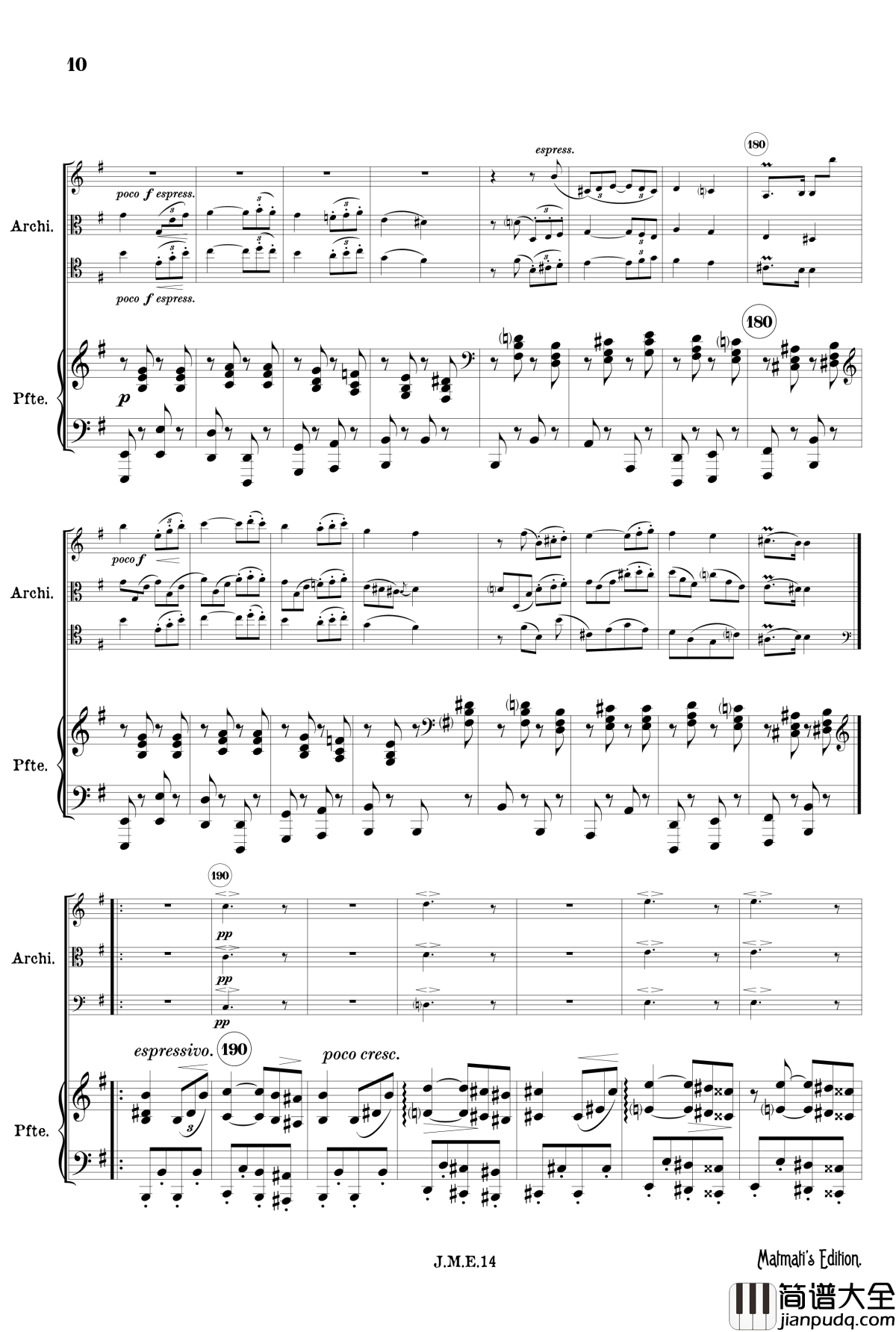 g小调第一钢琴四重奏_Op.25__第四乐章_吉普赛回旋曲钢琴谱_勃拉姆斯