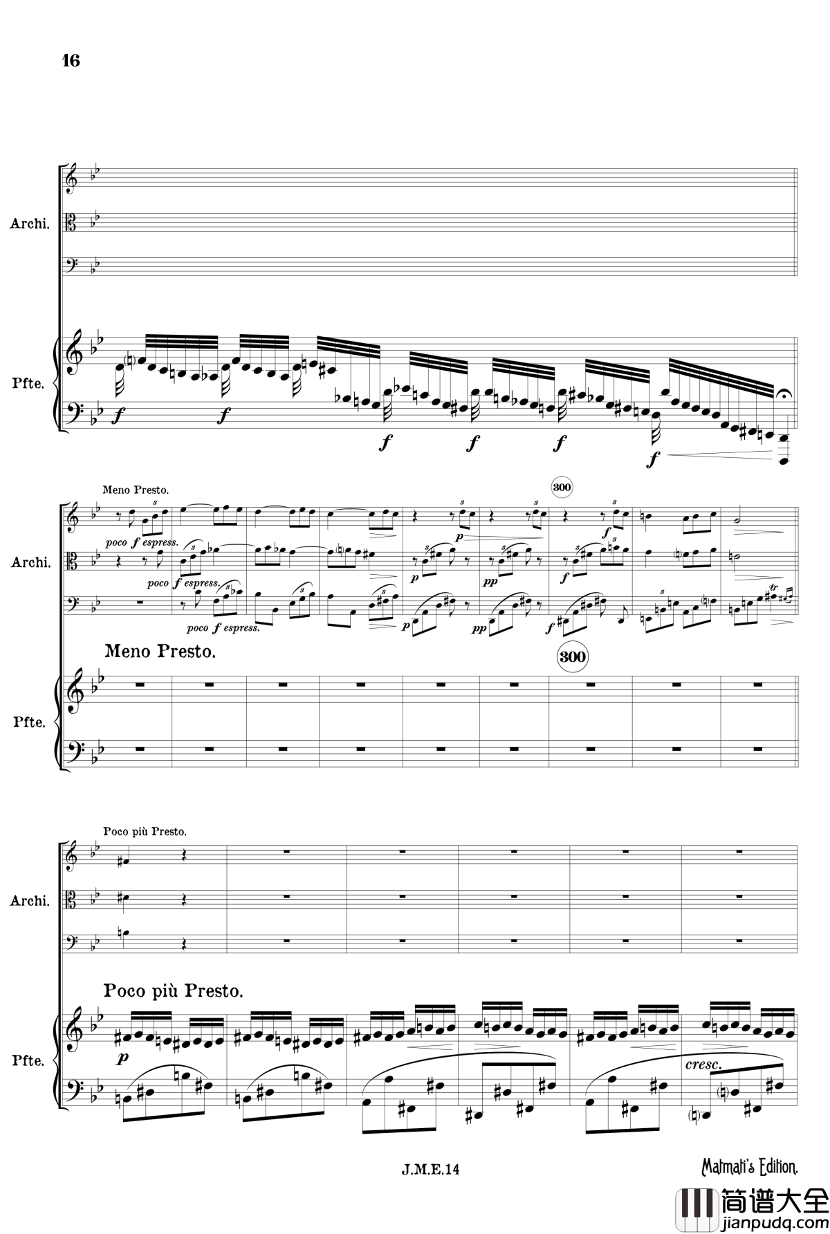 g小调第一钢琴四重奏_Op.25__第四乐章_吉普赛回旋曲钢琴谱_勃拉姆斯