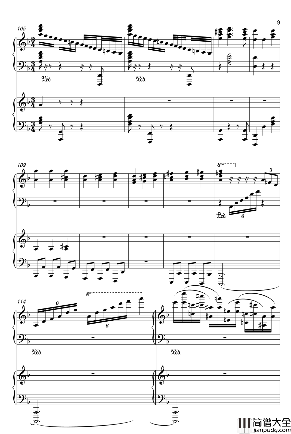 加勒比海盗_四手联弹钢琴谱_Hans_Zimmer