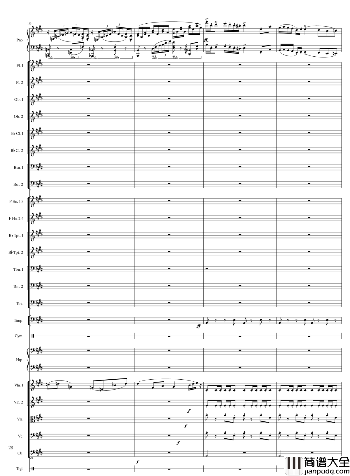 小温狂想曲2.13钢琴谱_一个球