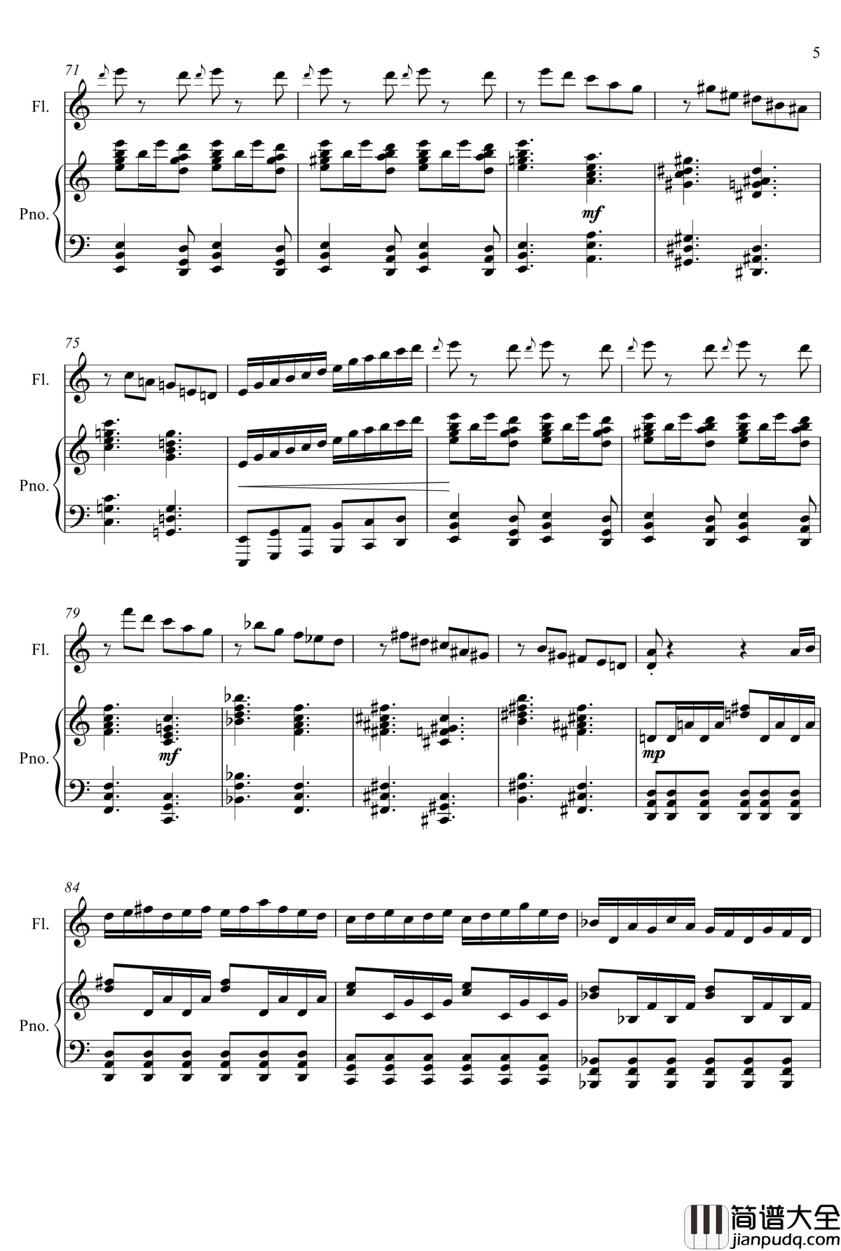 即兴曲3钢琴谱_yewwc