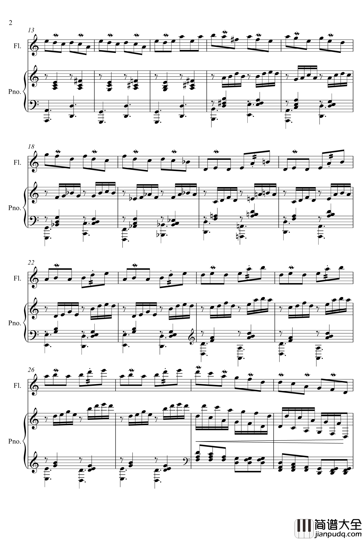 即兴曲3钢琴谱_yewwc