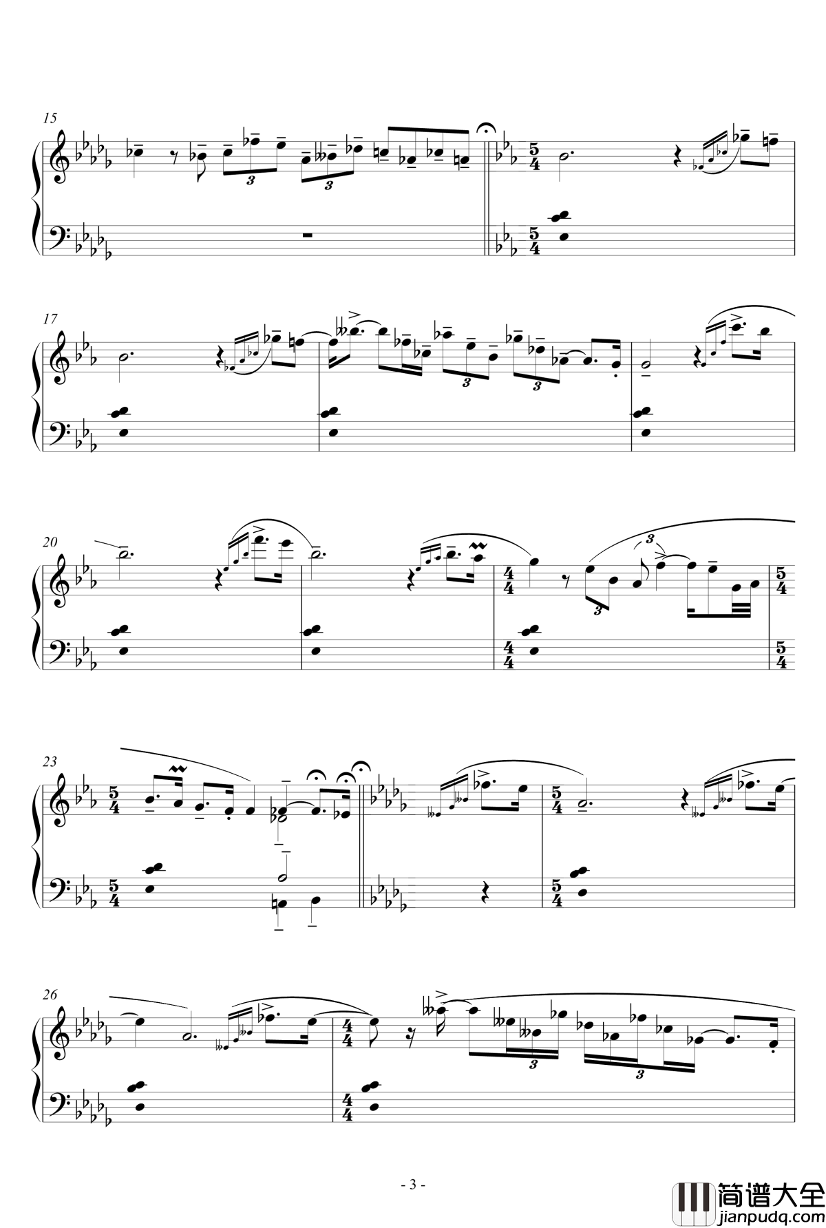 咏叹调阐释集_钢琴谱_8_流行追梦人