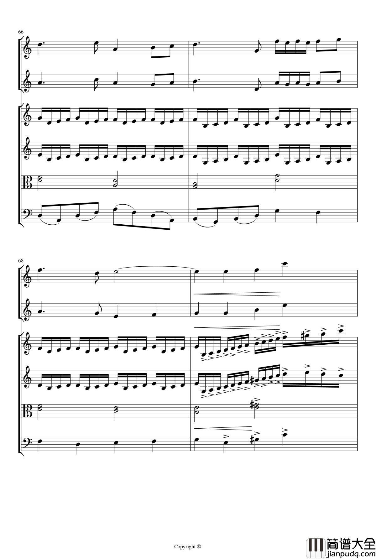 即兴曲2钢琴谱_yewwc