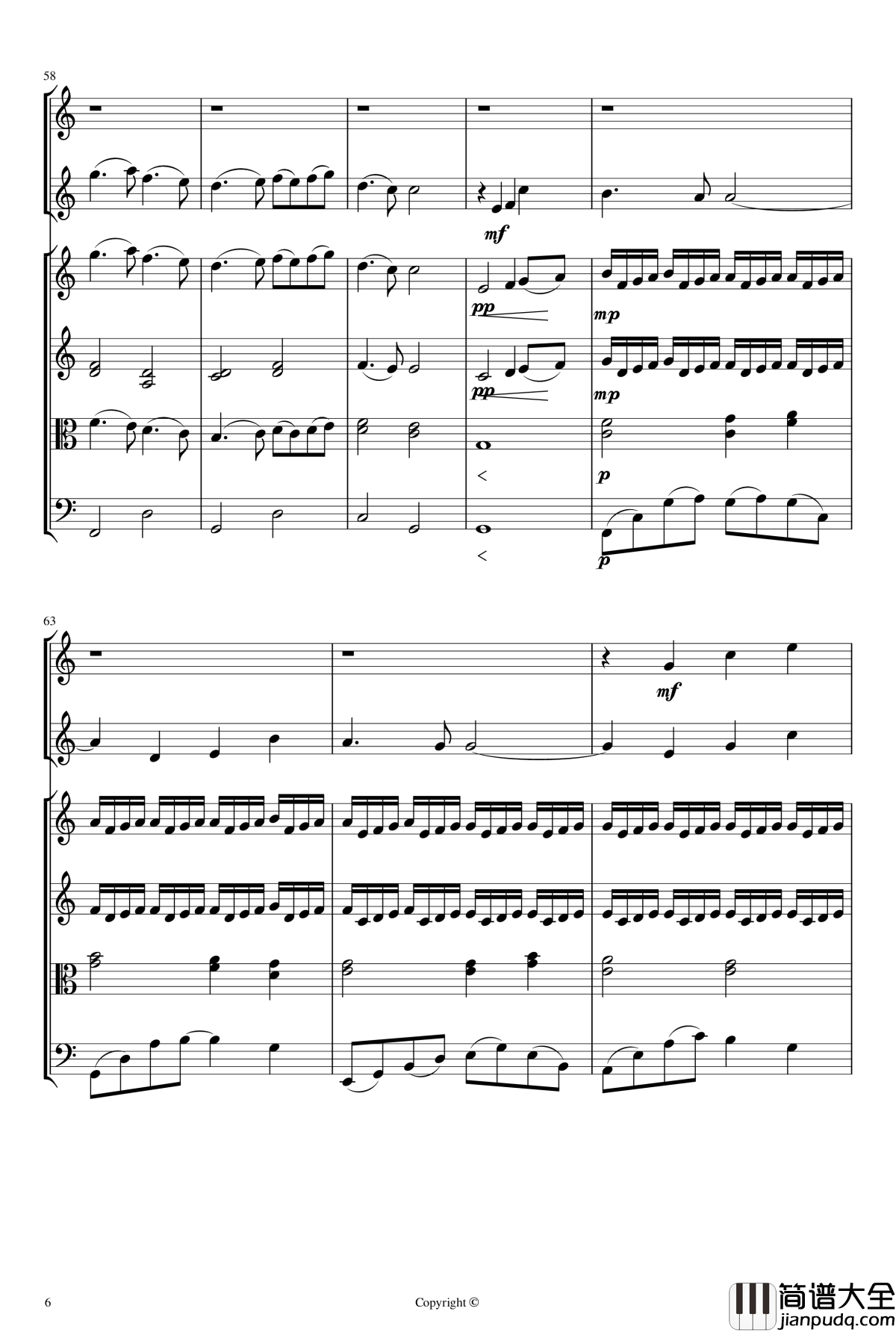 即兴曲2钢琴谱_yewwc