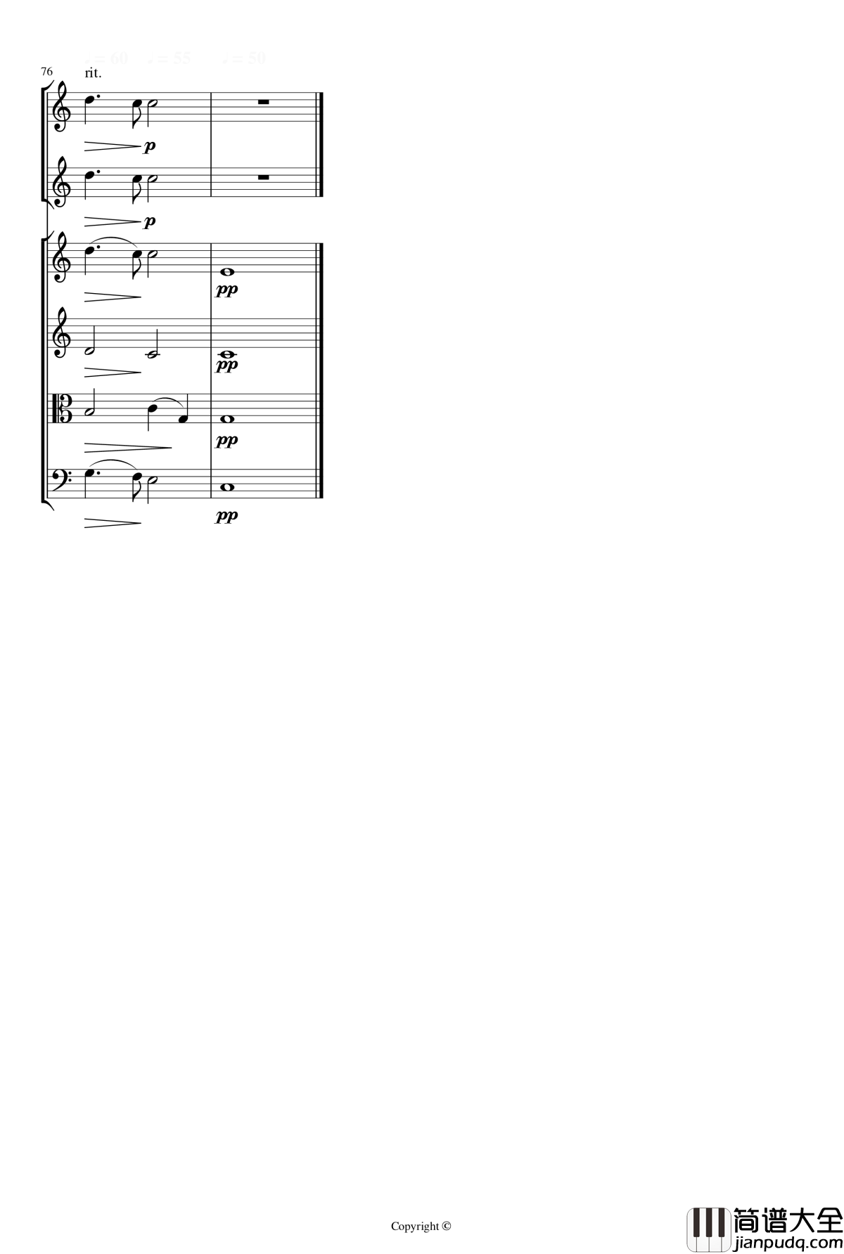 即兴曲2钢琴谱_yewwc