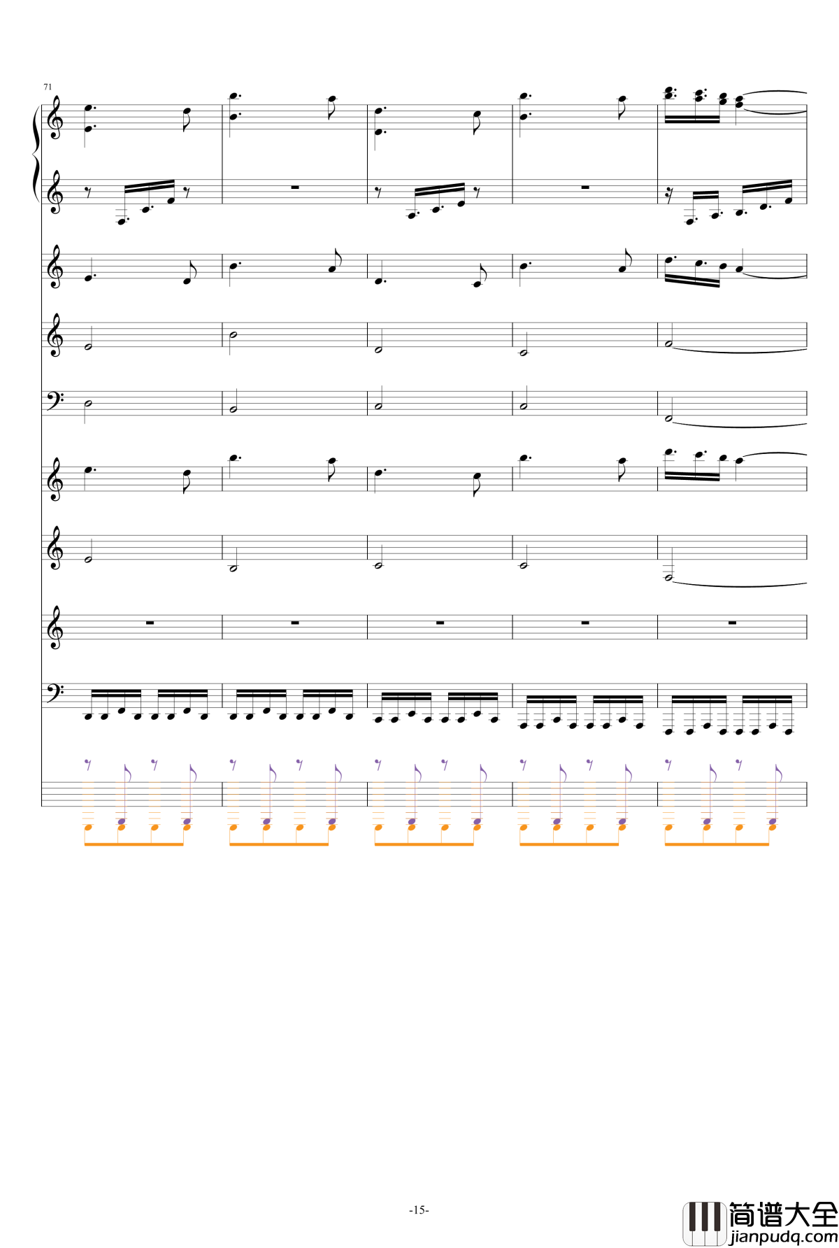 巴兰榭狂想曲钢琴谱_卓越之剑_总谱