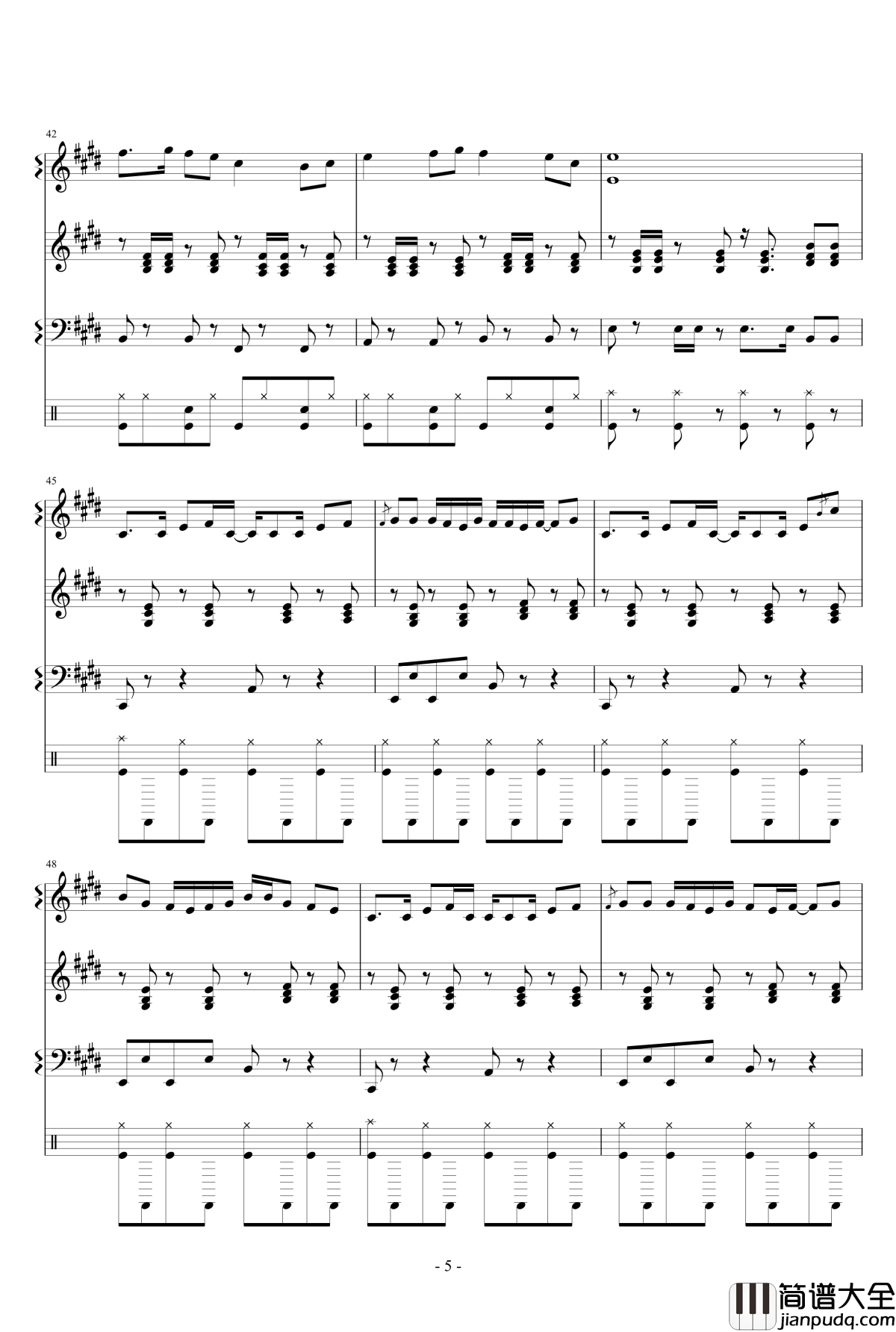 Monody钢琴谱_TheFatRat