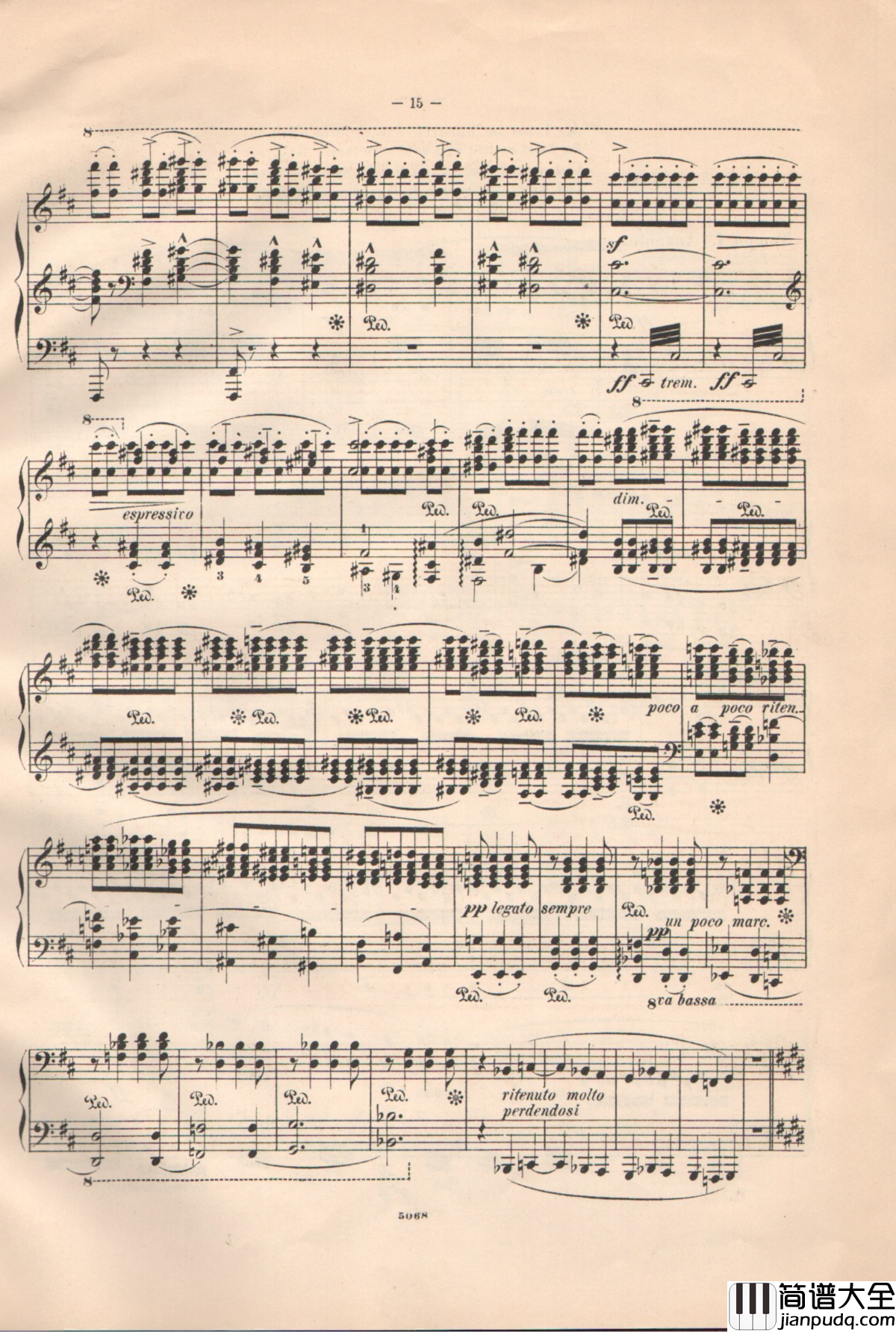 夜行列车_S.513a钢琴谱_李斯特