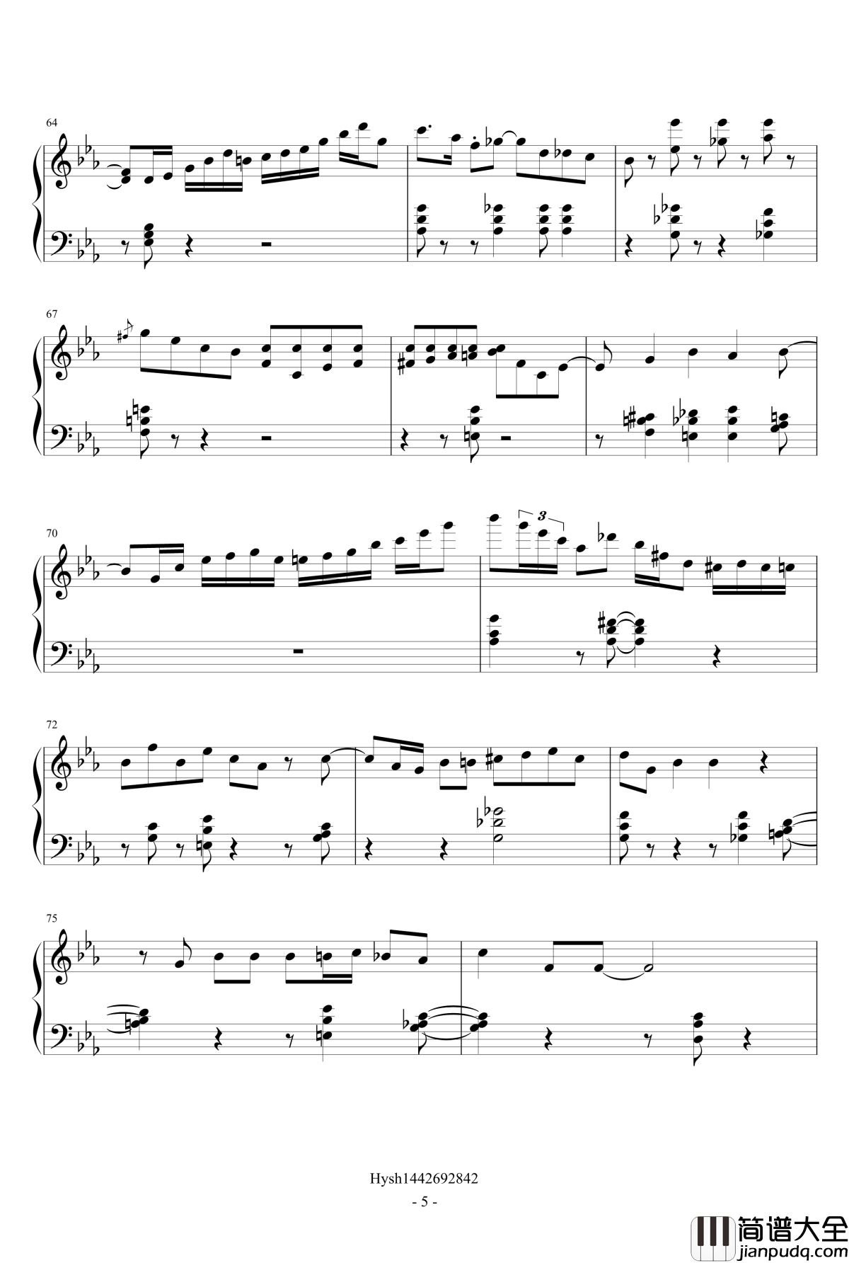 Teach_me_tonight钢琴谱_爵士练习曲_She_amp_amp_Him