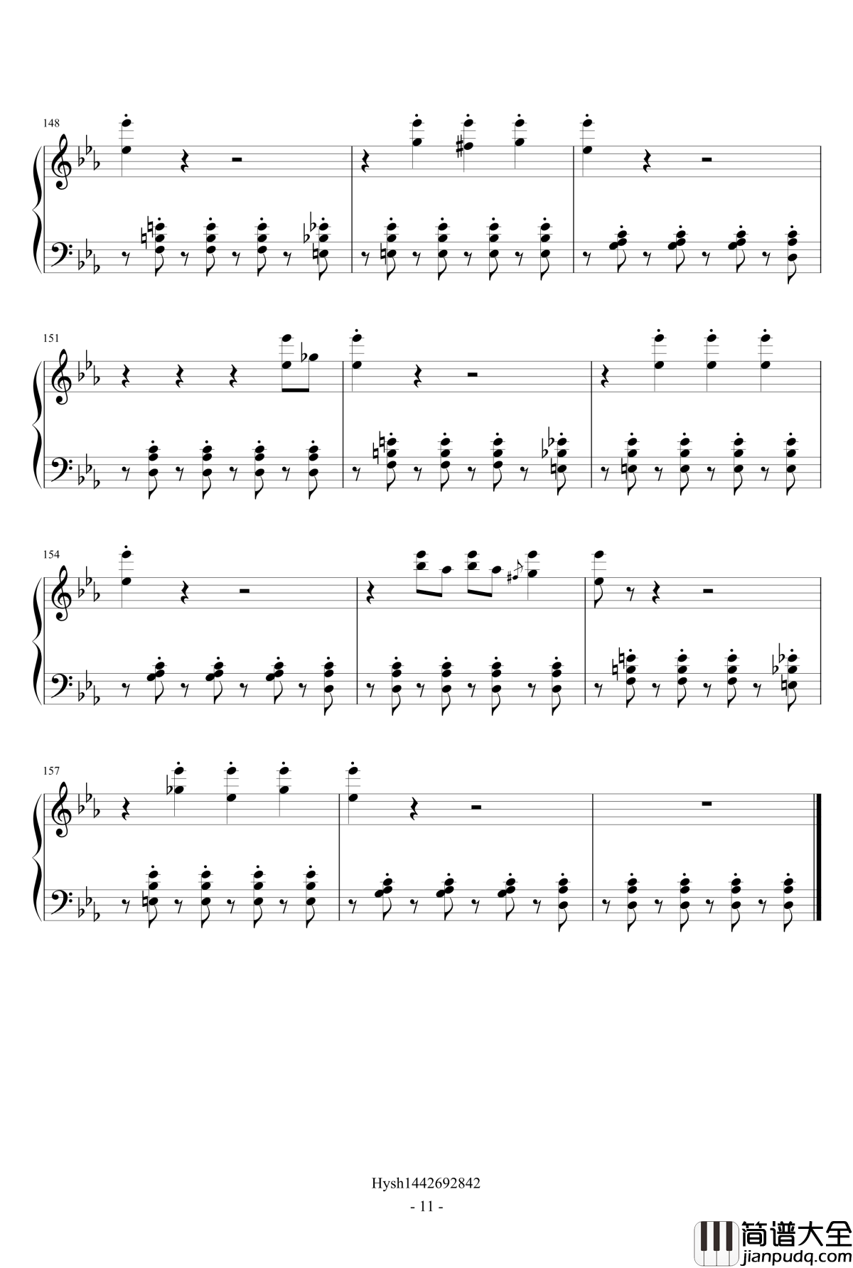 Teach_me_tonight钢琴谱_爵士练习曲_She_amp_amp_Him