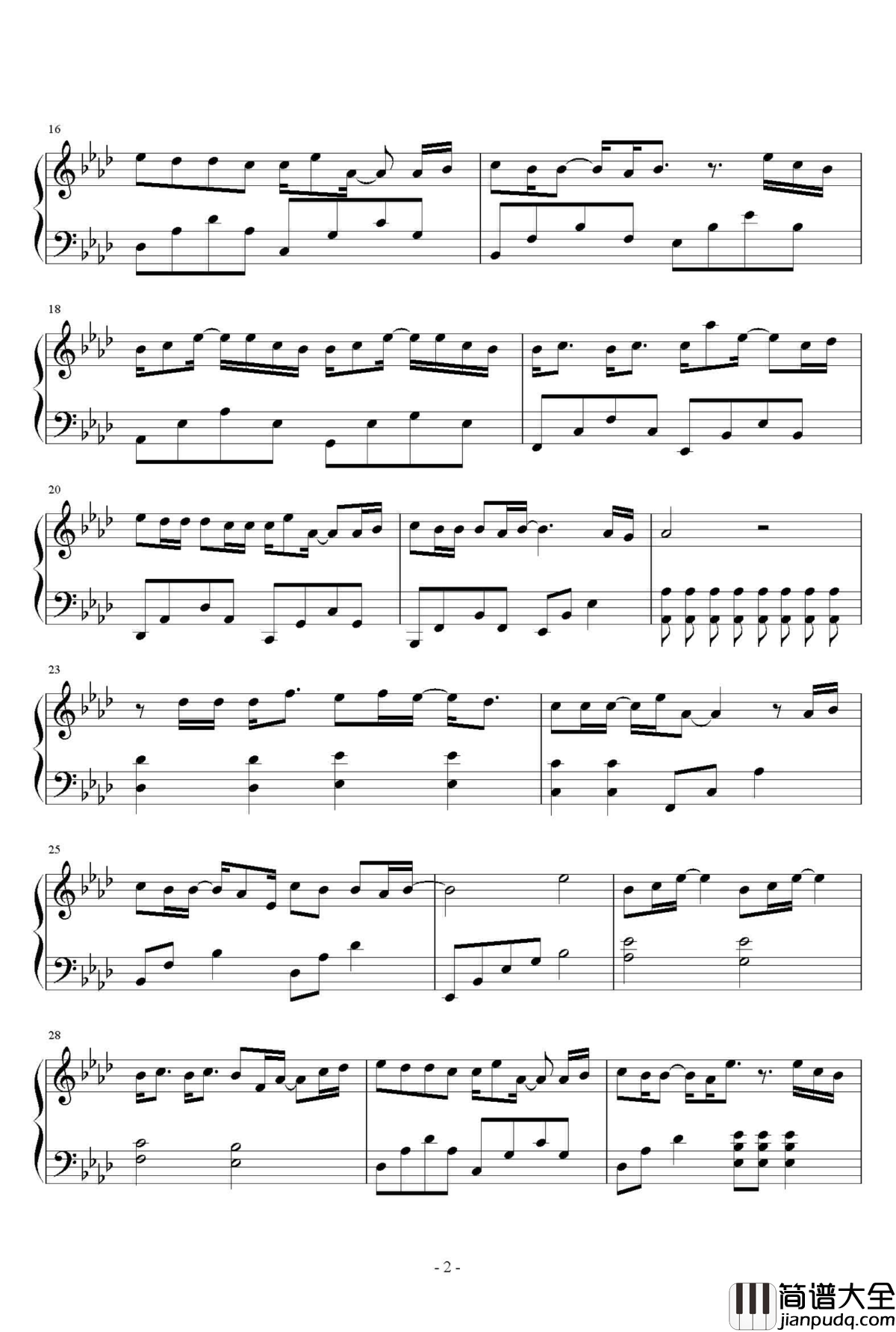 妮妮钢琴谱_那對夫妻_那對夫妻Kim