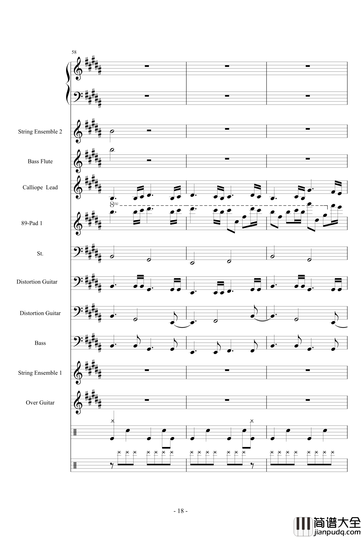 亡灵序曲钢琴谱_总谱_魔兽世界