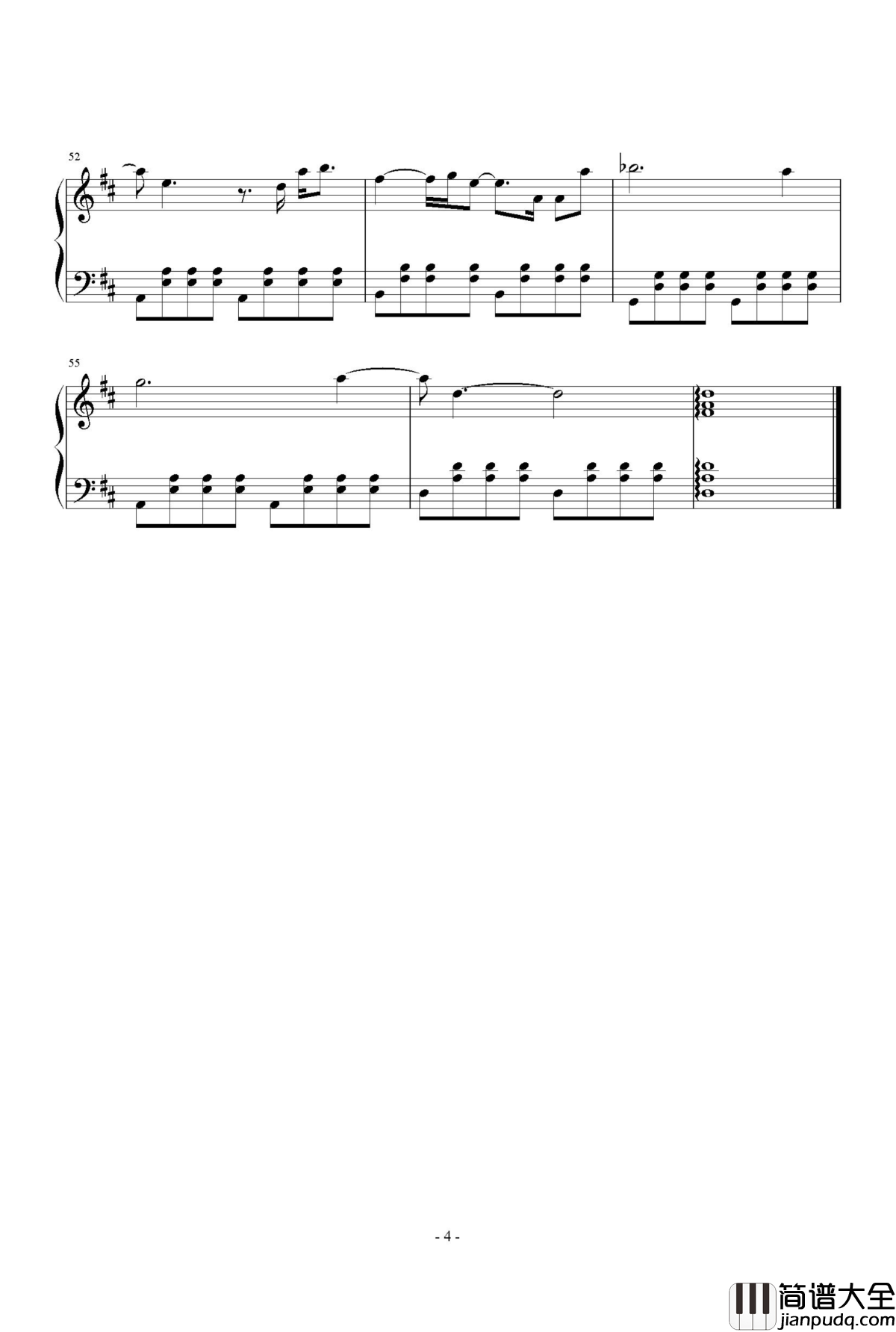 海洋之心钢琴谱_A_LIN