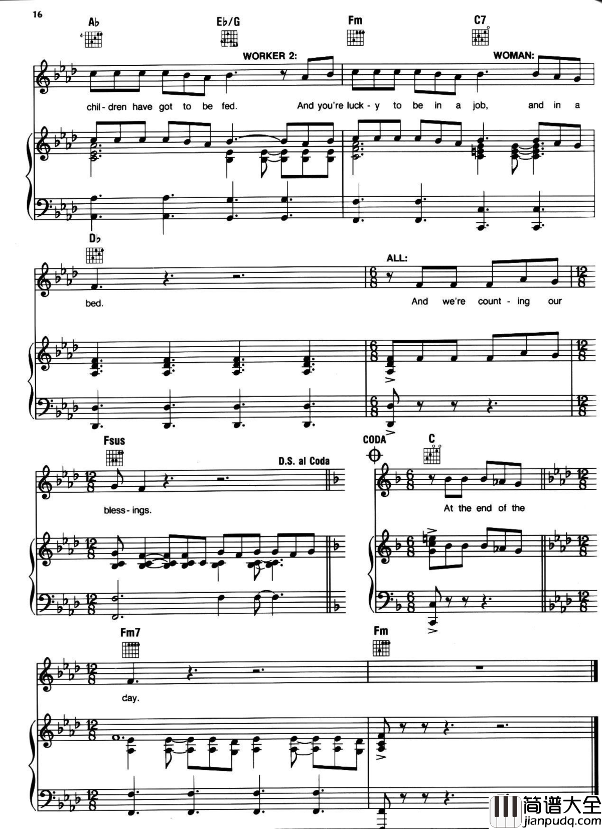 悲惨世界弹唱谱全集钢琴谱_Les_Miserables