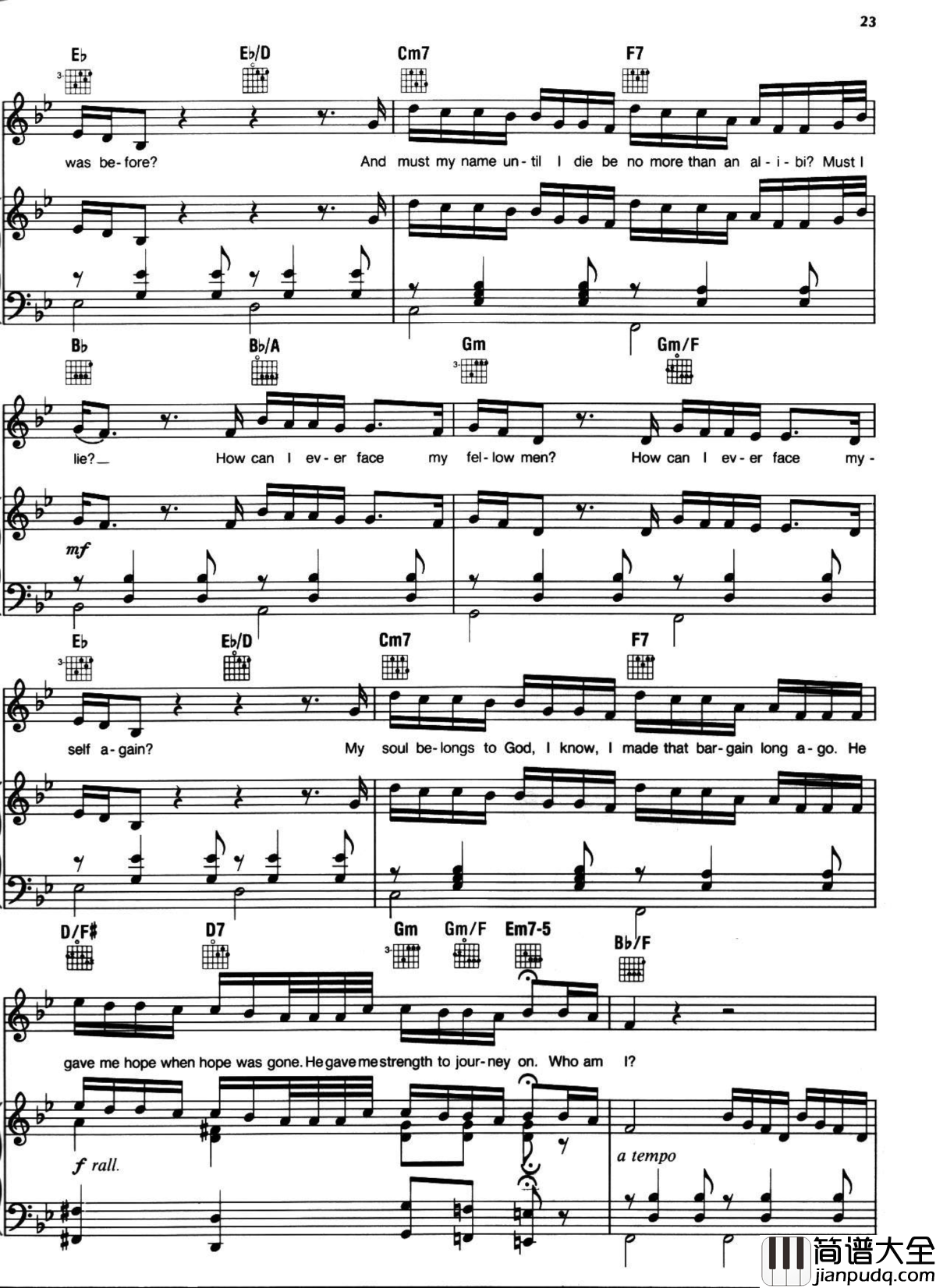 悲惨世界弹唱谱全集钢琴谱_Les_Miserables