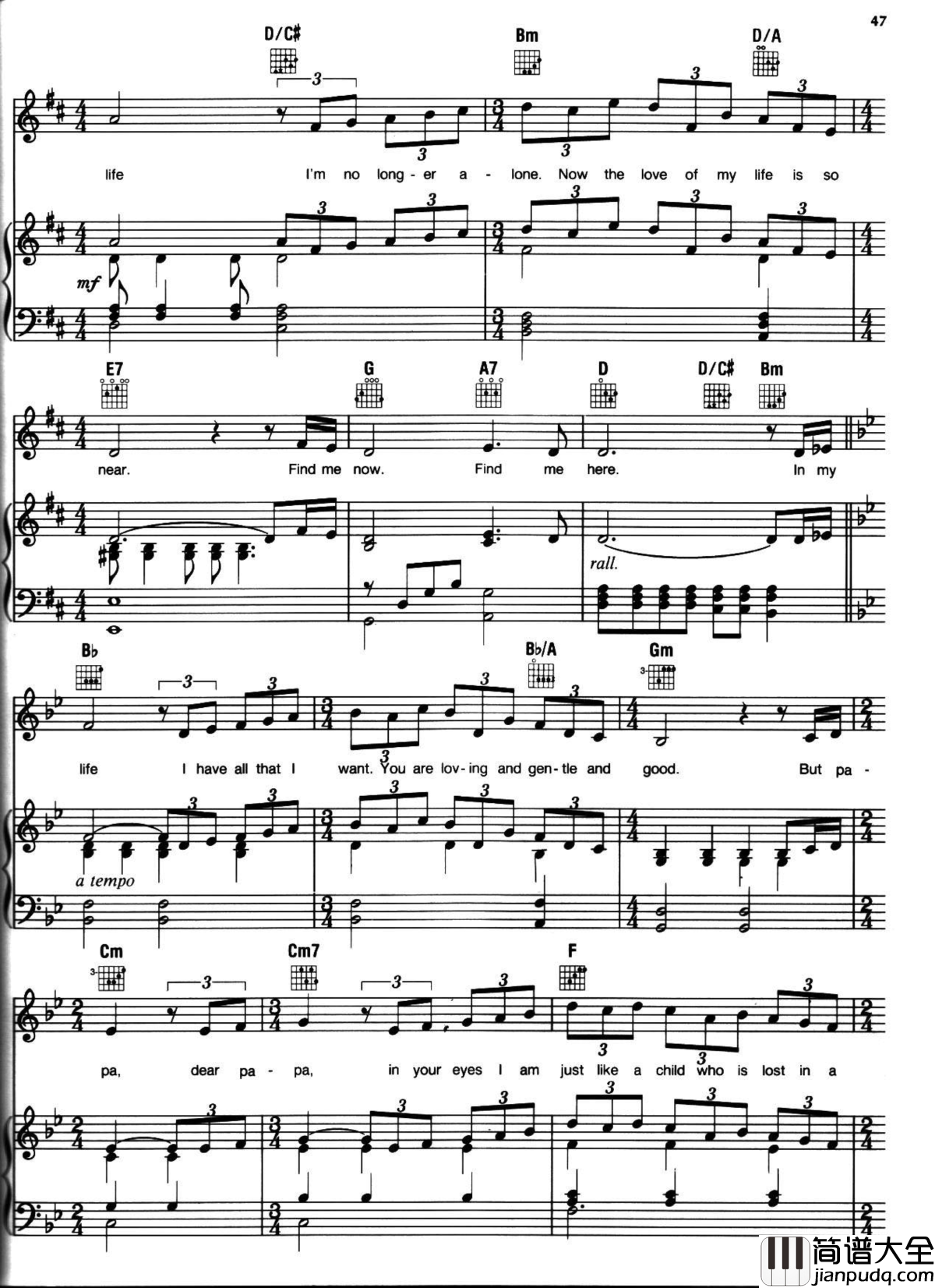 悲惨世界弹唱谱全集钢琴谱_Les_Miserables