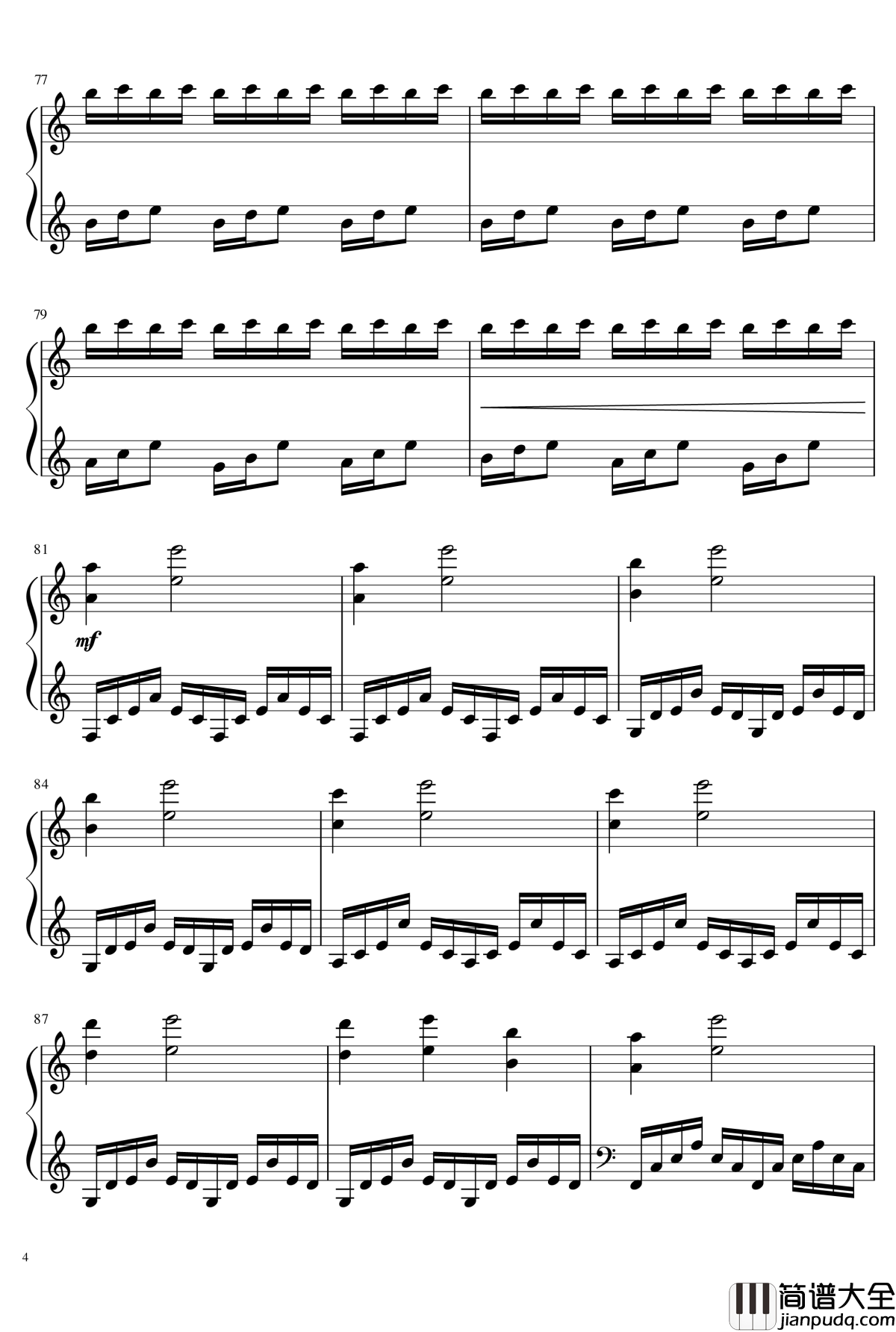 Interstellar钢琴谱_Hans_Zimmer