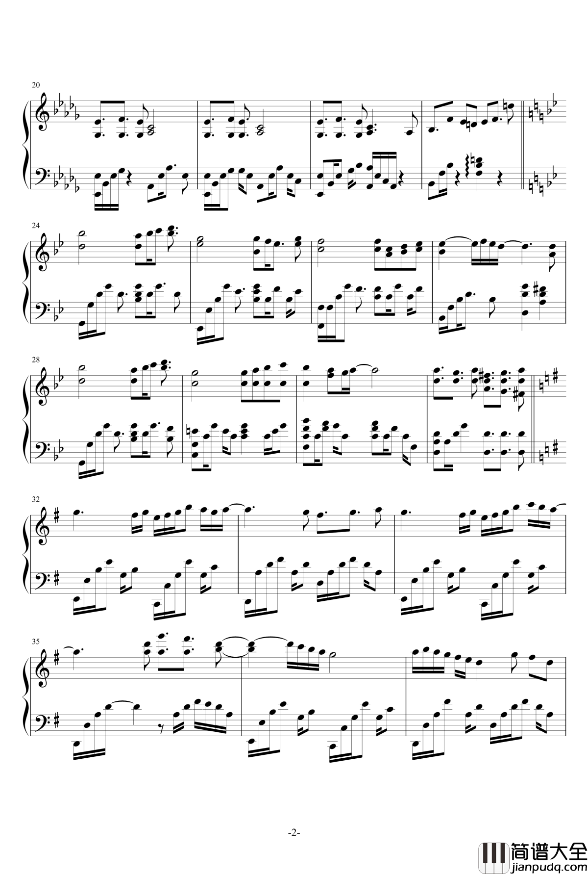 潘多拉之心钢琴谱_OST_Will_梶浦由记