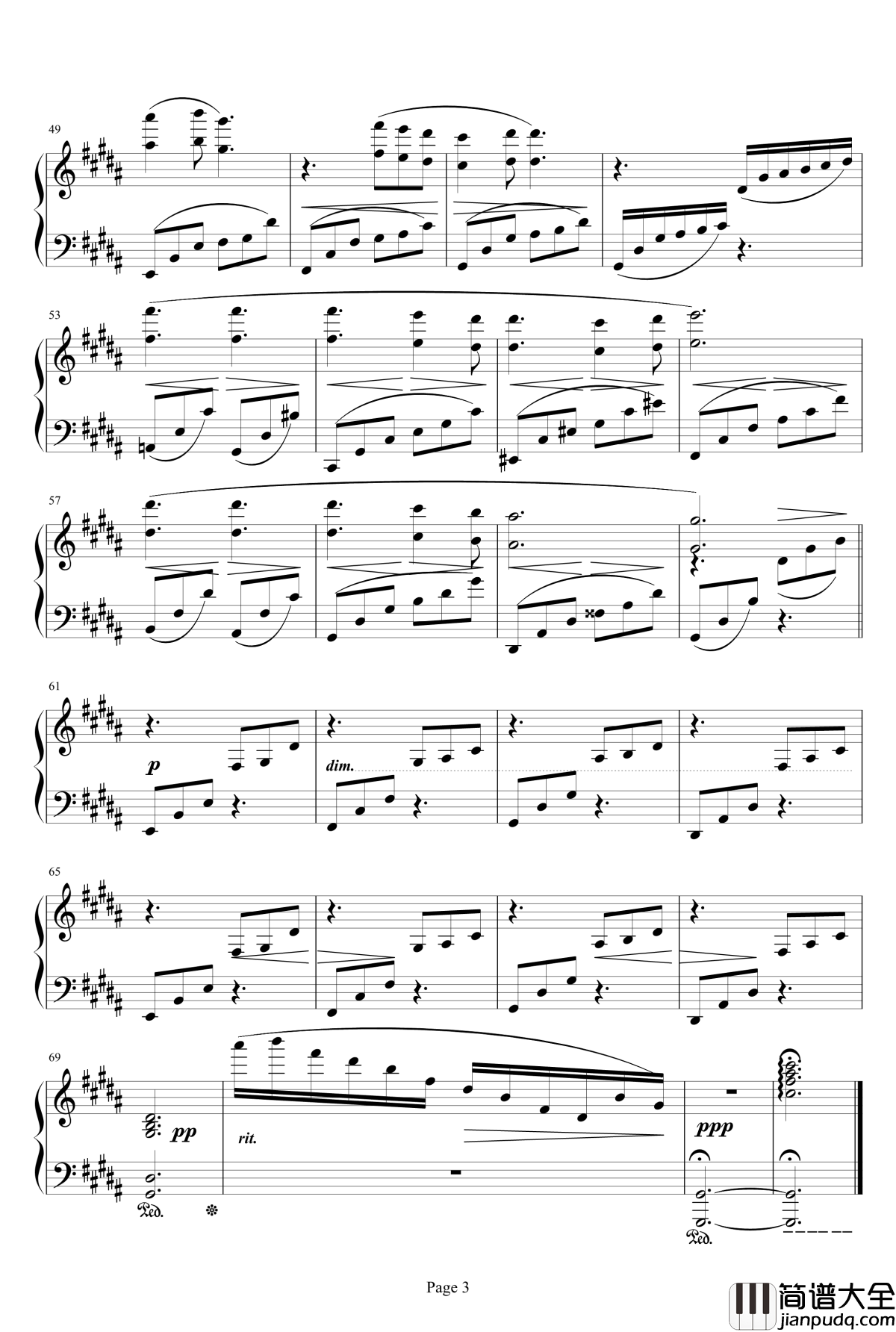 異界の深淵钢琴谱_最终幻想