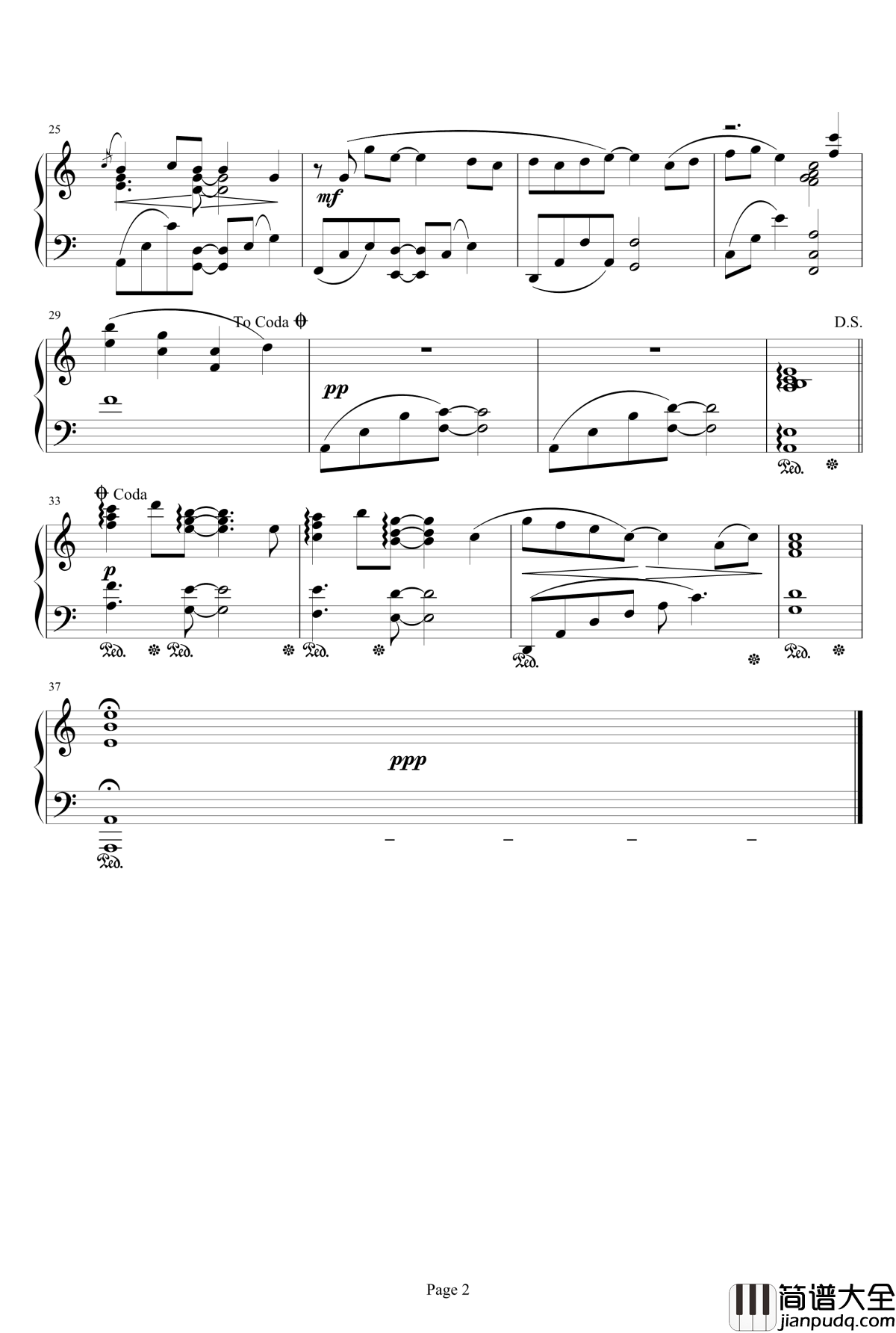 Yuna's_Ballad钢琴谱_最终幻想