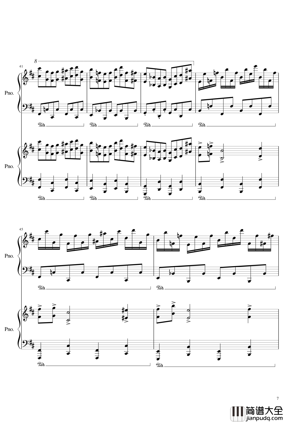 皇陵钢琴谱_yewwc