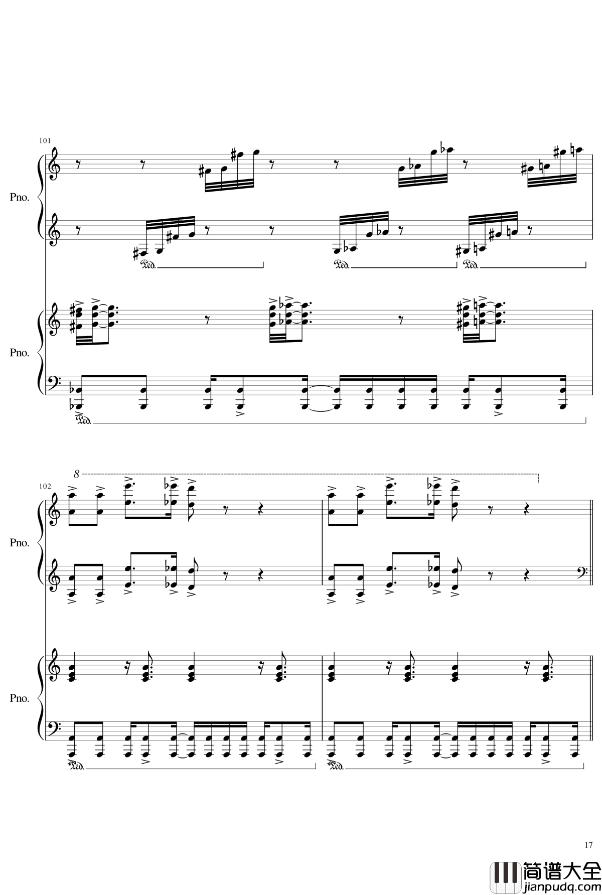 皇陵钢琴谱_yewwc