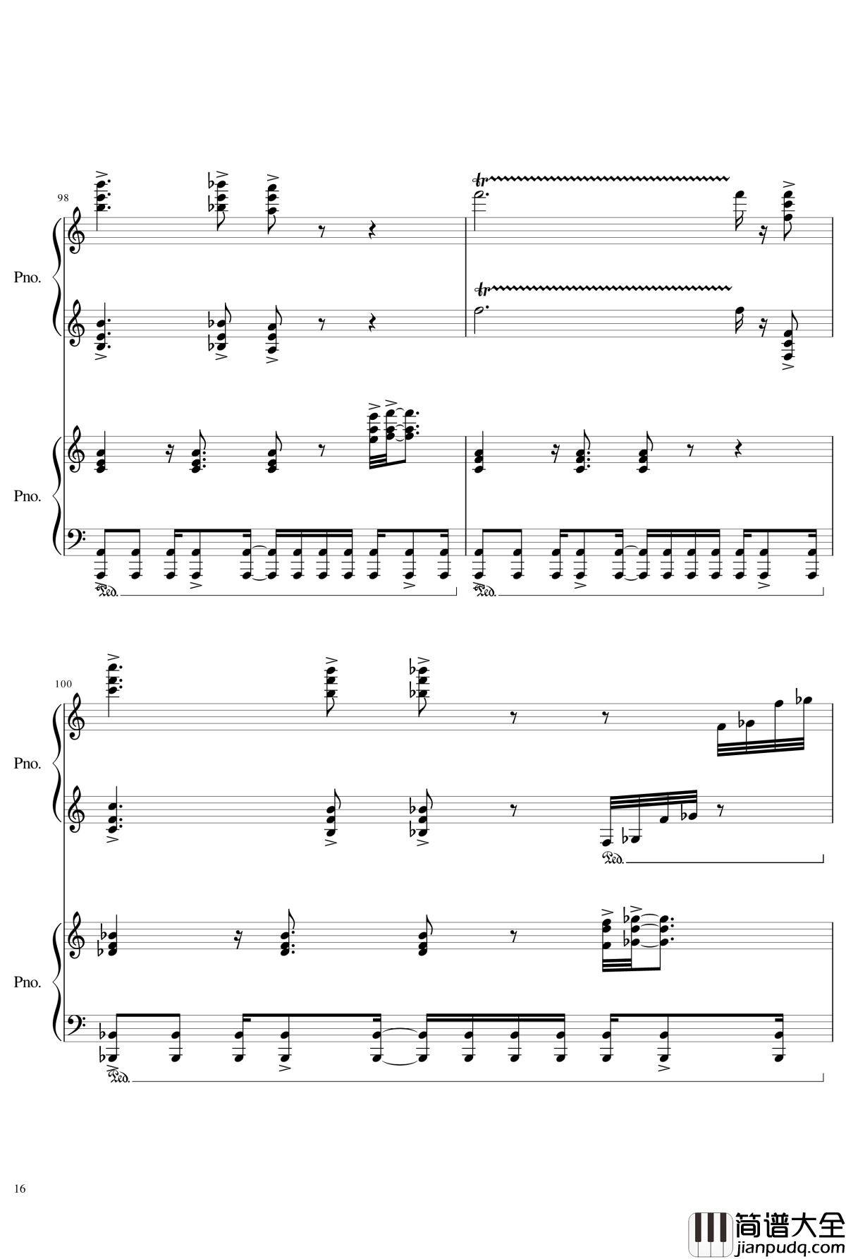 皇陵钢琴谱_yewwc