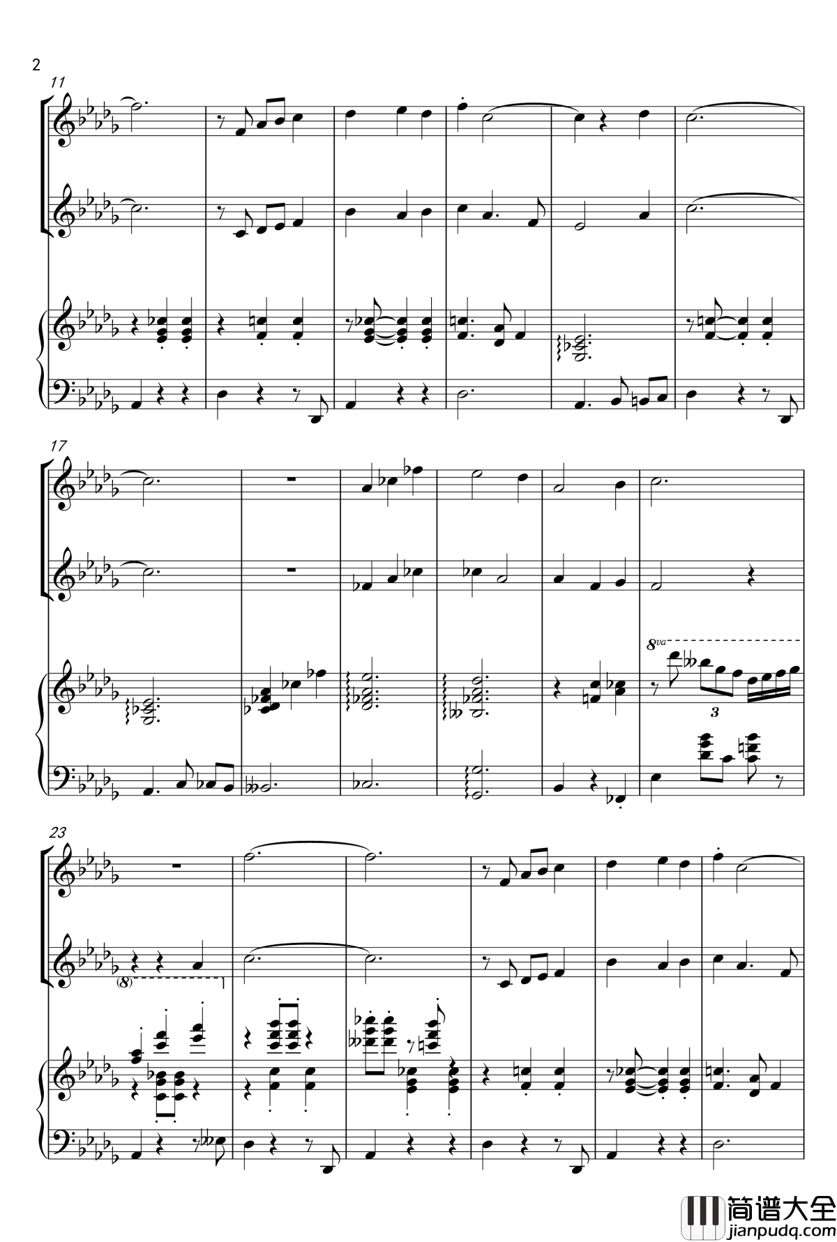 贪笑风声钢琴谱_皮皮蛤