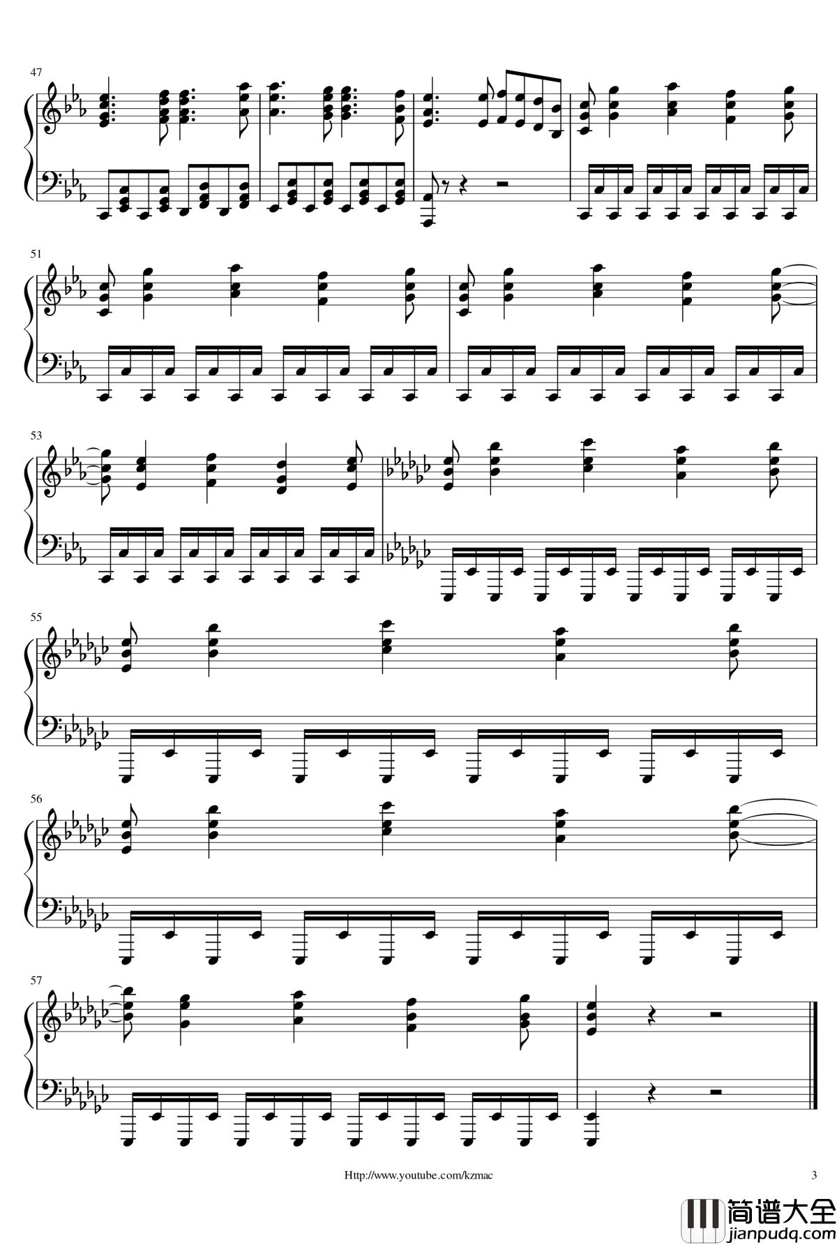 献上心脏吧钢琴谱_进击的巨人ED_进击的巨人第二季OP