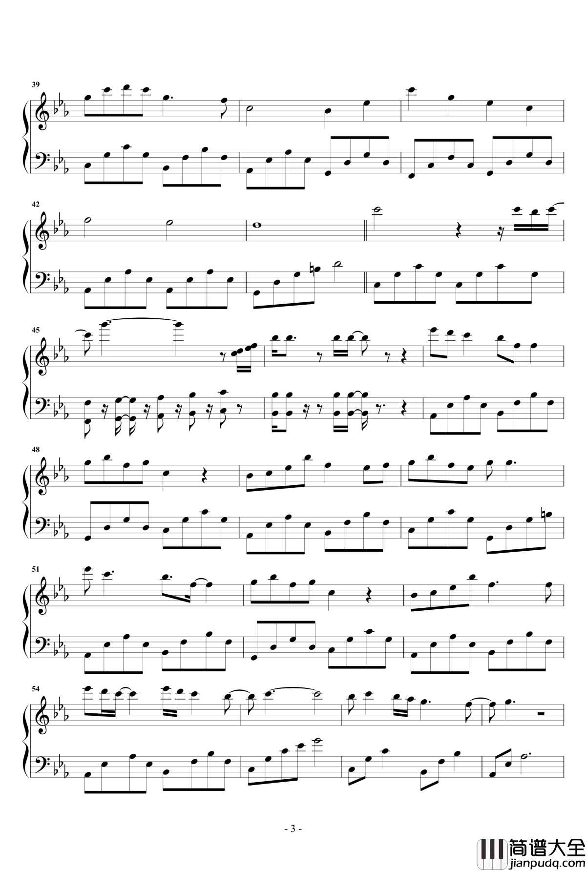 思慕钢琴谱_郁可唯