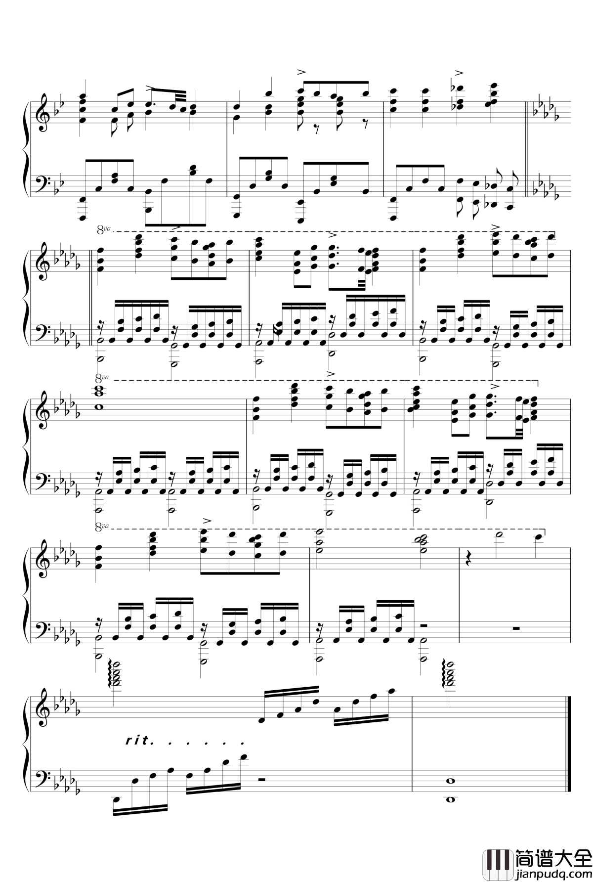 星之梦片尾曲钢琴谱_Gentle_Jena_戸越まごめ