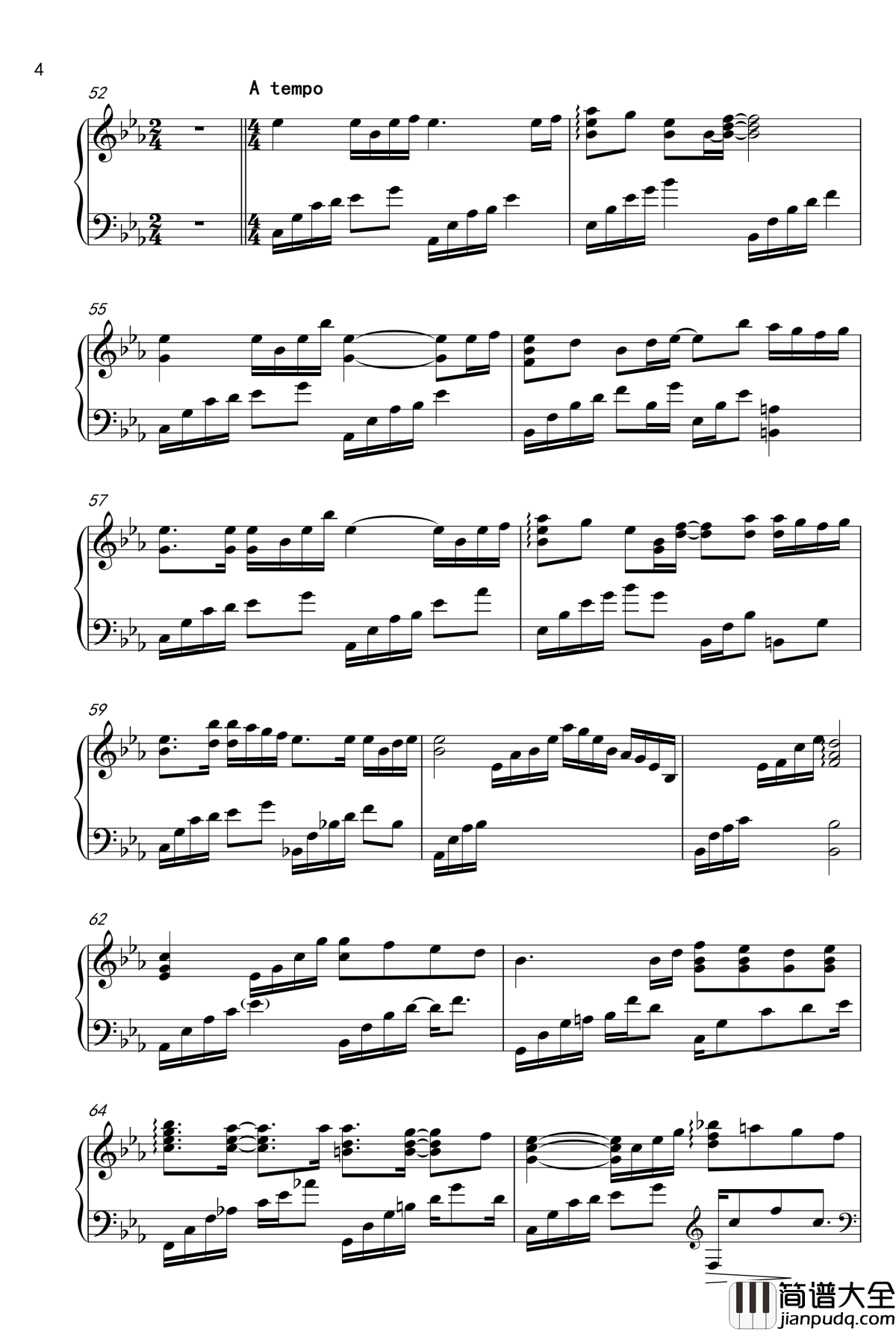 无法实现的约定钢琴谱_V.K