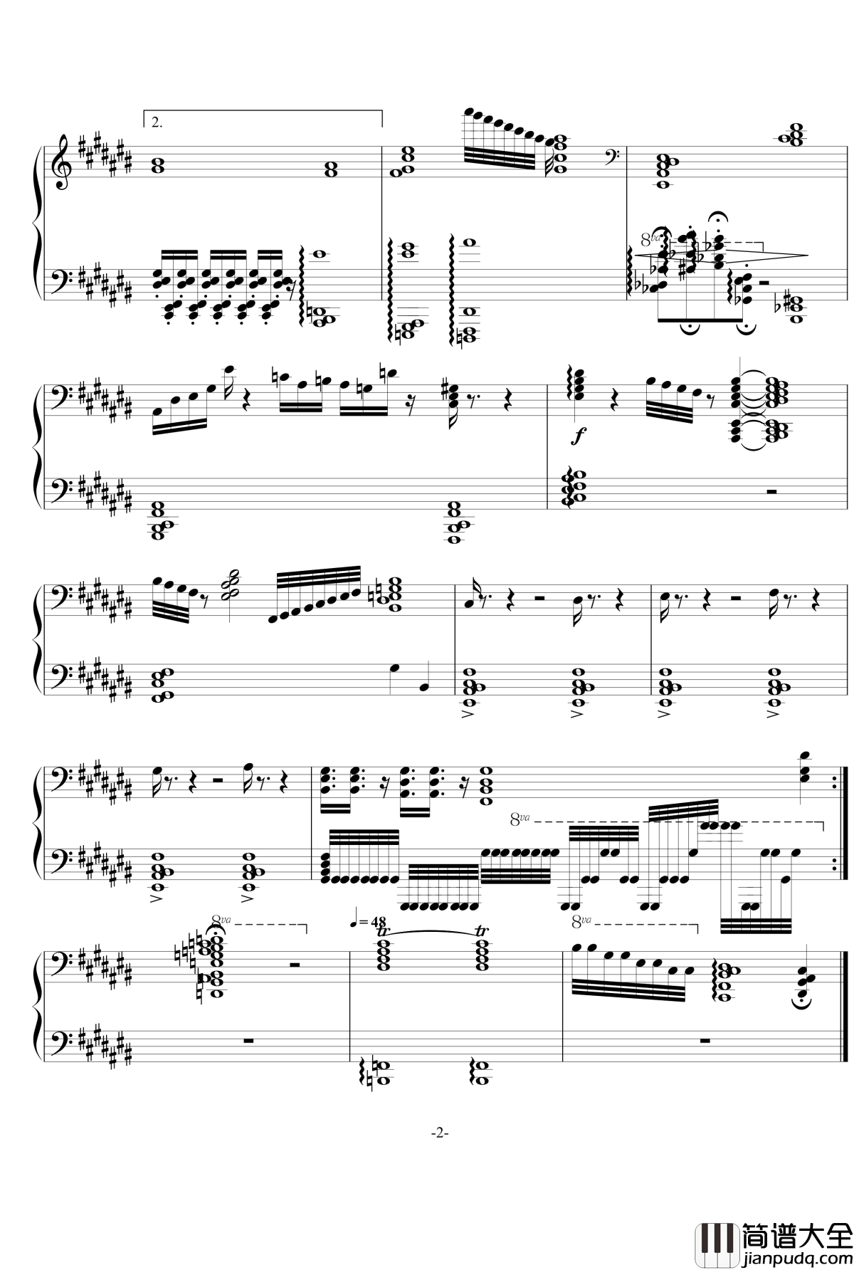 低落的预感钢琴谱_FIRSTONE