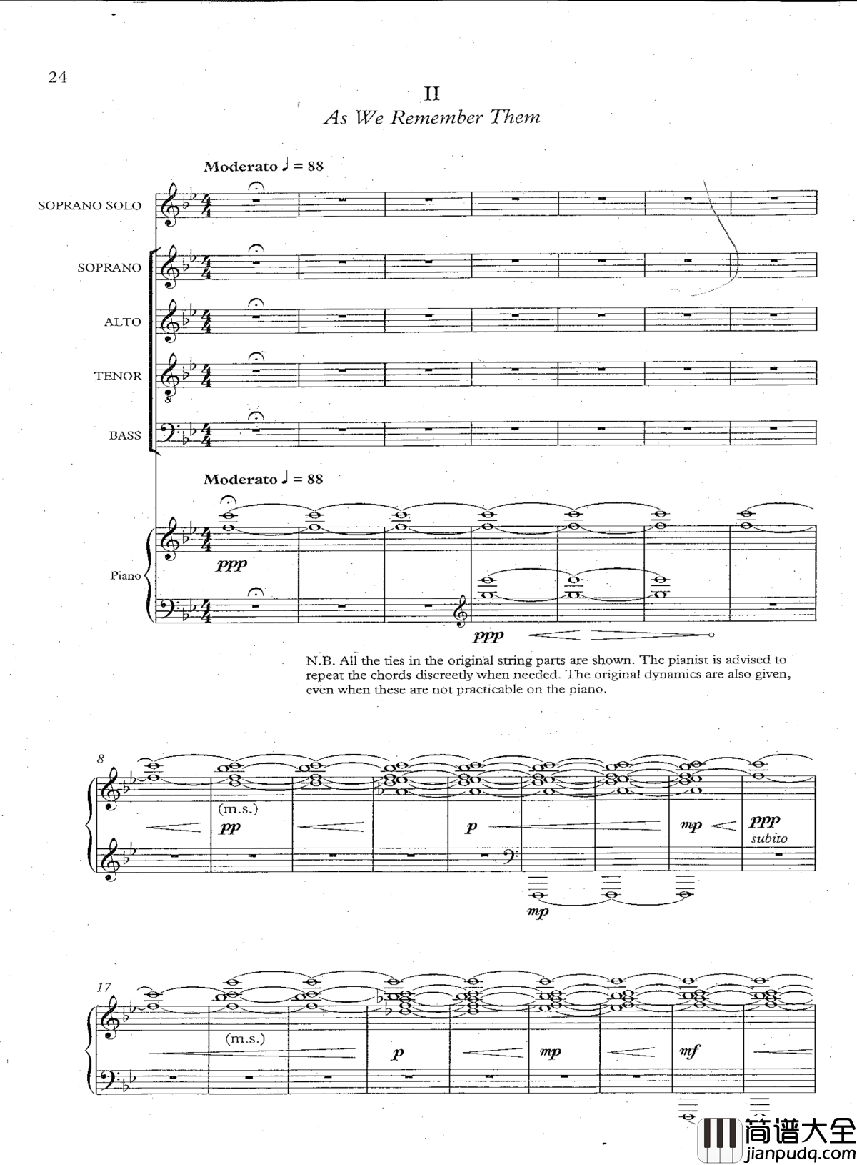 As_We_Remember_Them钢琴谱_Triptych合唱谱II_Tarik