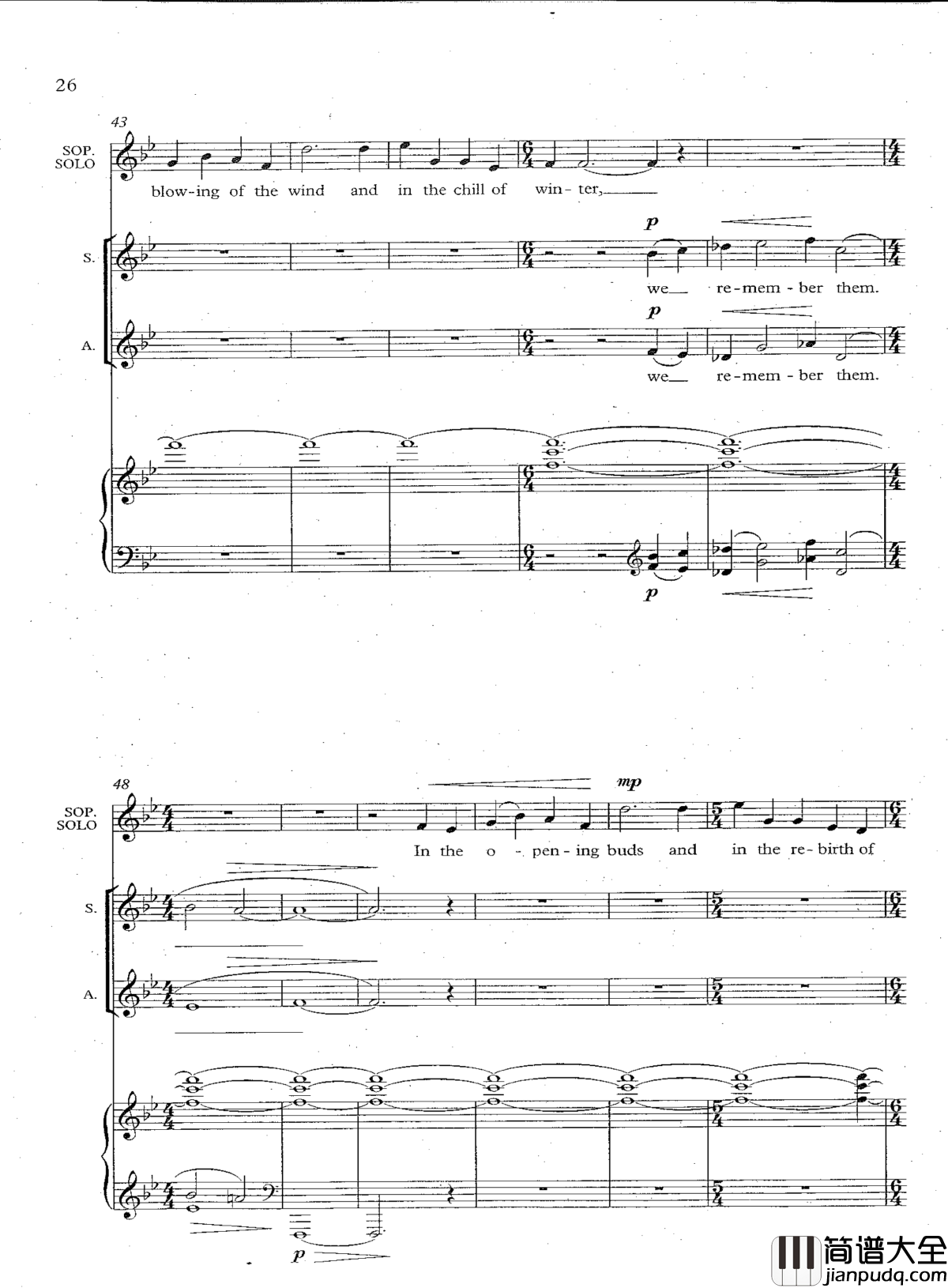 As_We_Remember_Them钢琴谱_Triptych合唱谱II_Tarik