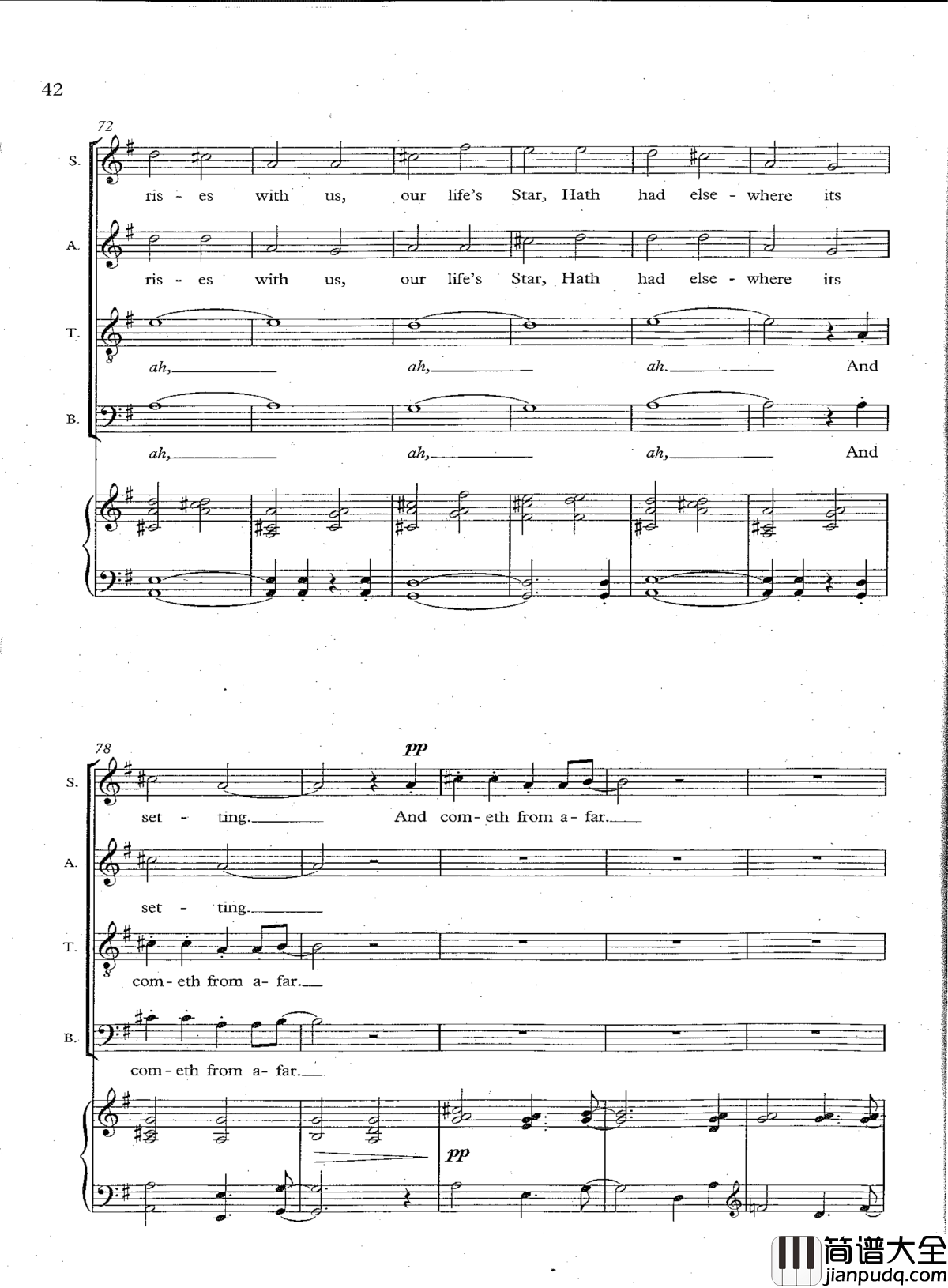 From_Heaven_Distilled_a_Clemency钢琴谱_合唱谱Triptych_III_Tarik_Oapos_Regan