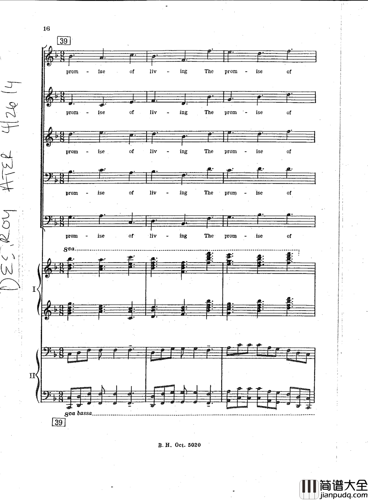 The_promise_of_living钢琴谱_Aaron_Copland