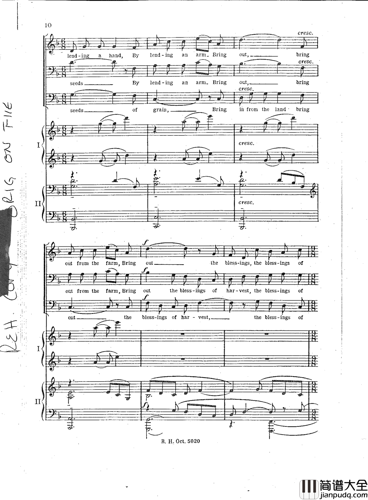 The_promise_of_living钢琴谱_Aaron_Copland